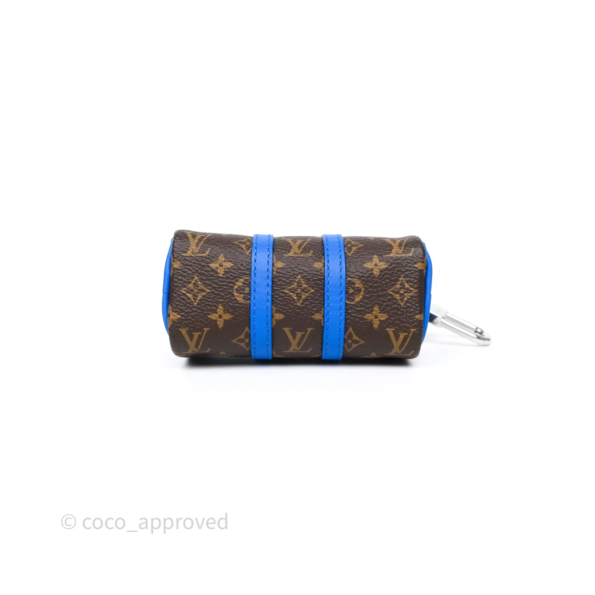 Louis Vuitton Colormania Mini Keepall Pouch Bag Charm Blue