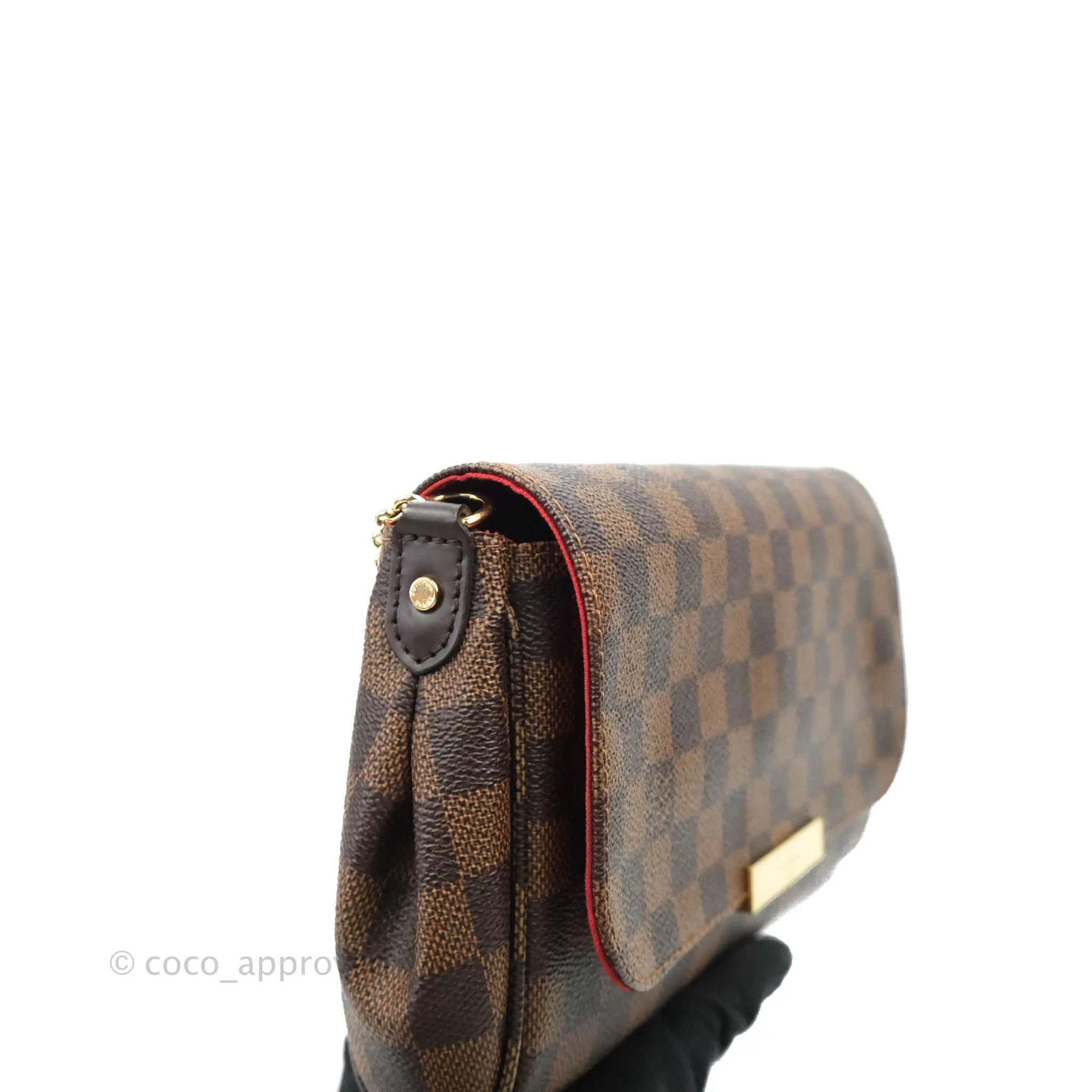 Louis Vuitton Damier Ebene Favourite MM 2-way Flap Bag