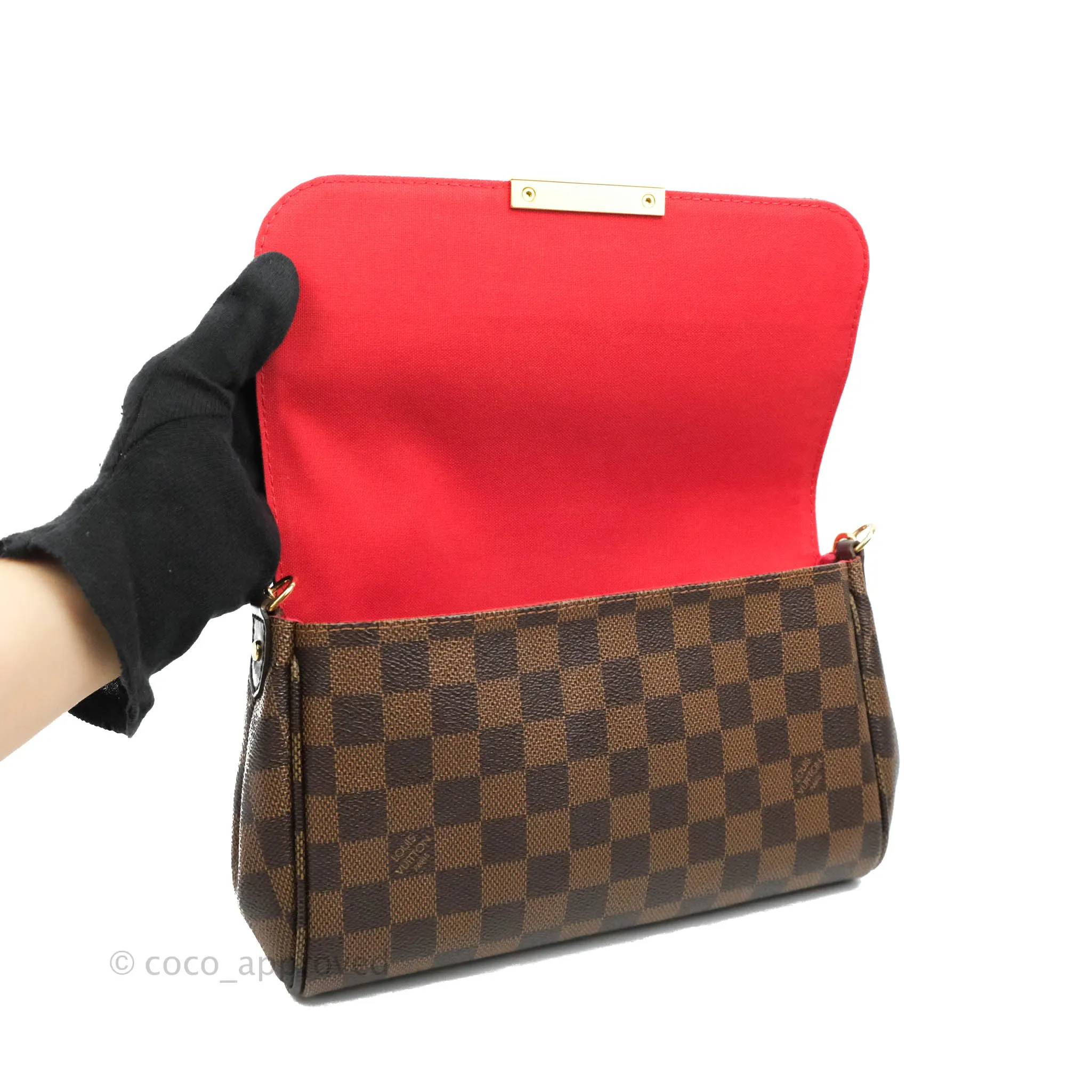 Louis Vuitton Damier Ebene Favourite MM 2-way Flap Bag