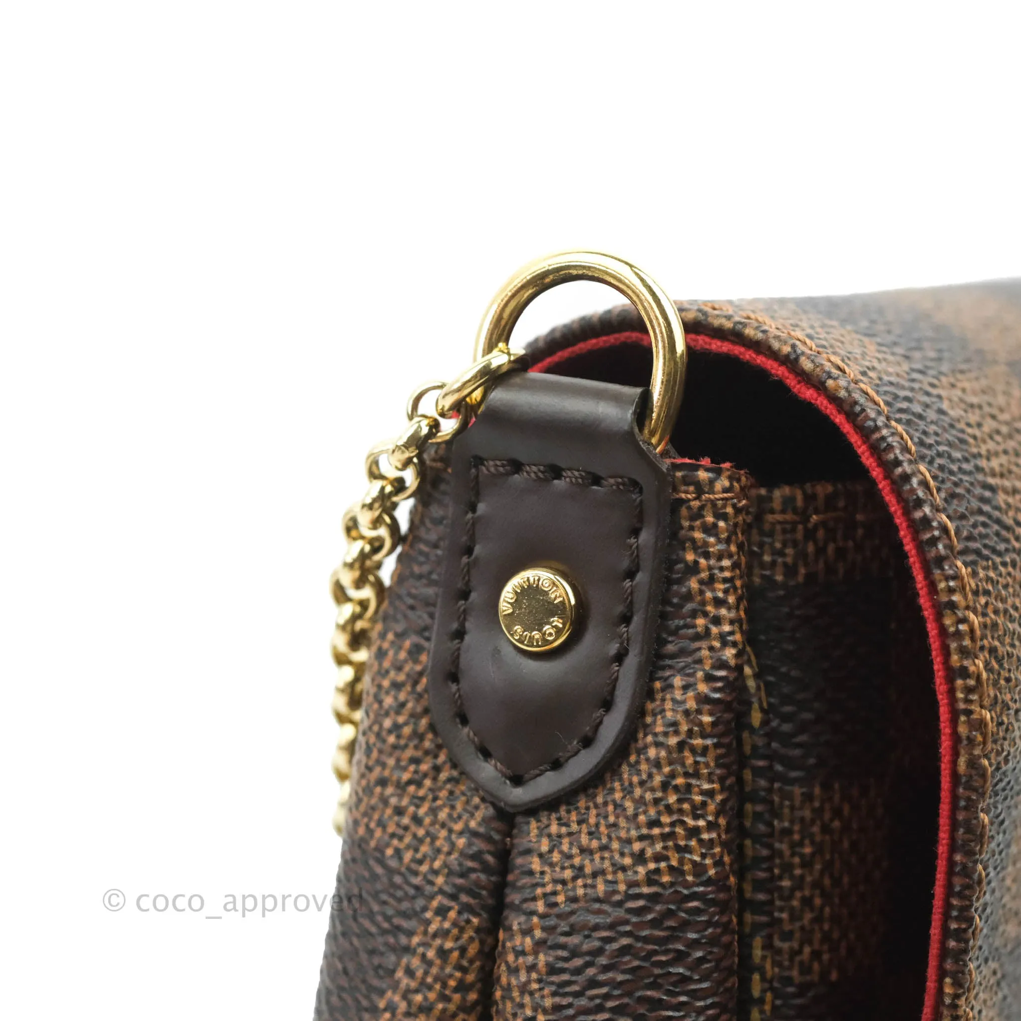 Louis Vuitton Damier Ebene Favourite MM 2-way Flap Bag
