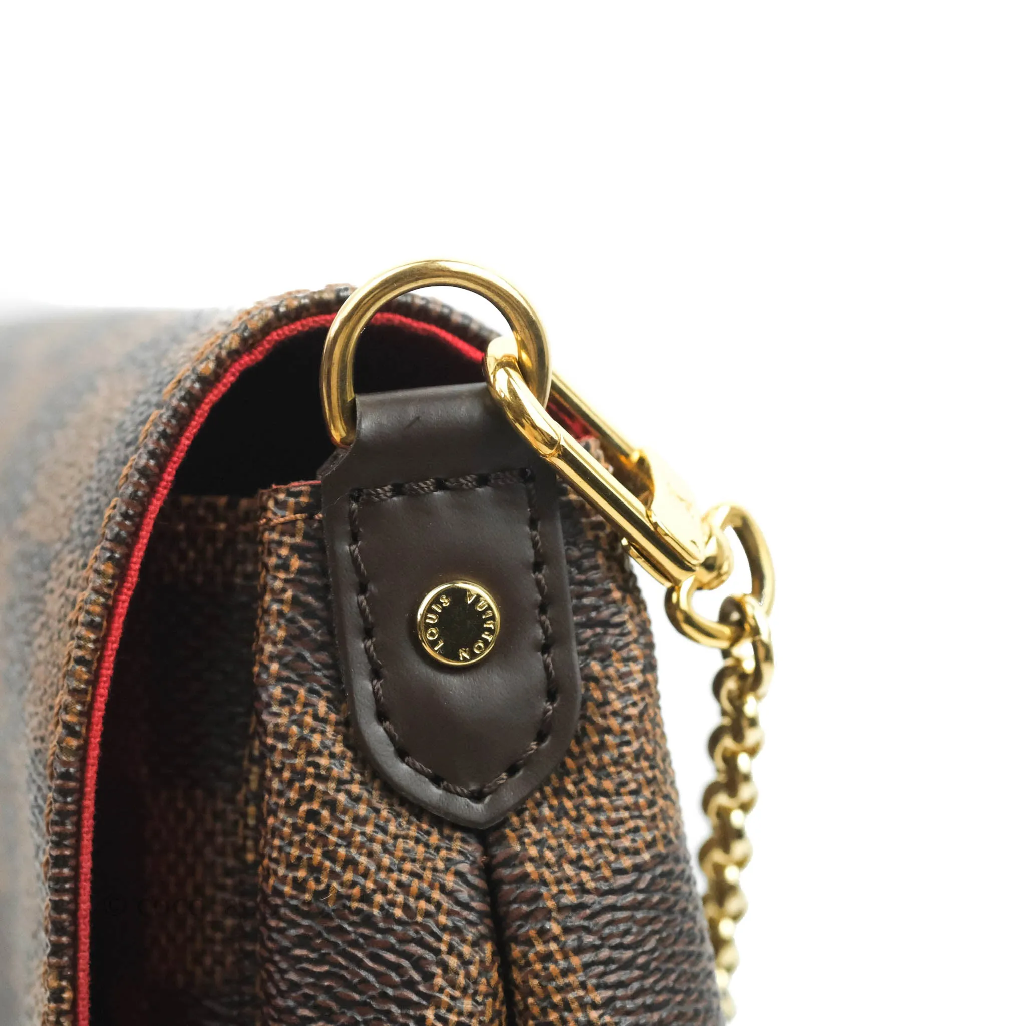 Louis Vuitton Damier Ebene Favourite MM 2-way Flap Bag