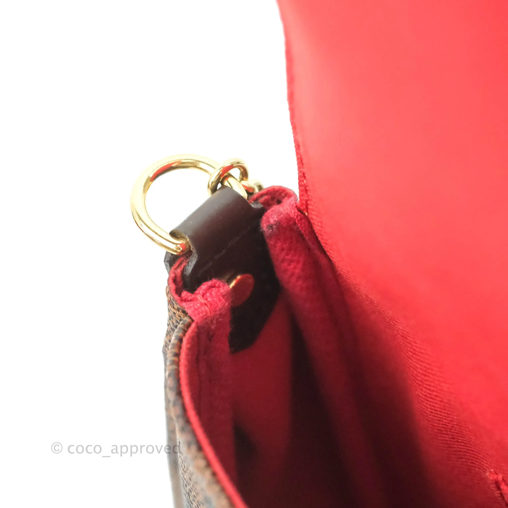 Louis Vuitton Damier Ebene Favourite MM 2-way Flap Bag
