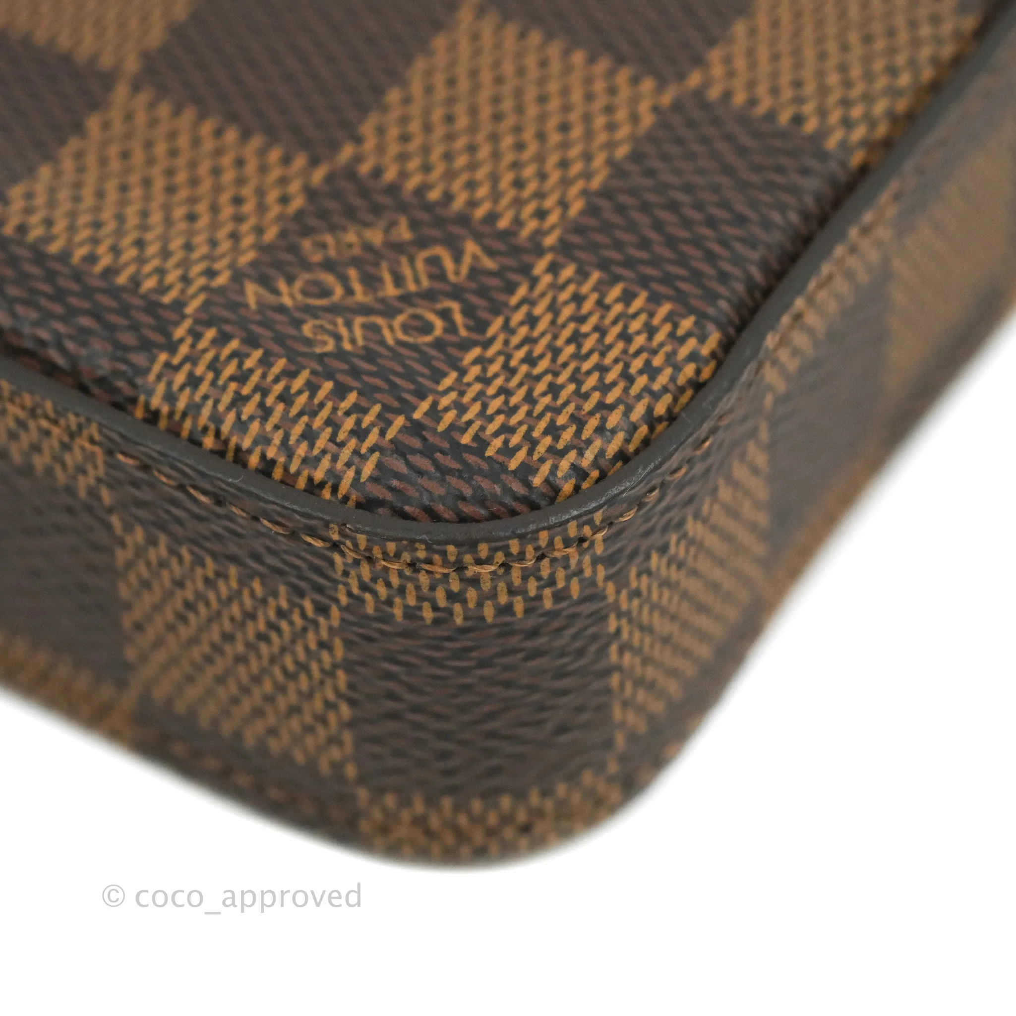 Louis Vuitton Damier Ebene Pochette Felicie Chain Wallet