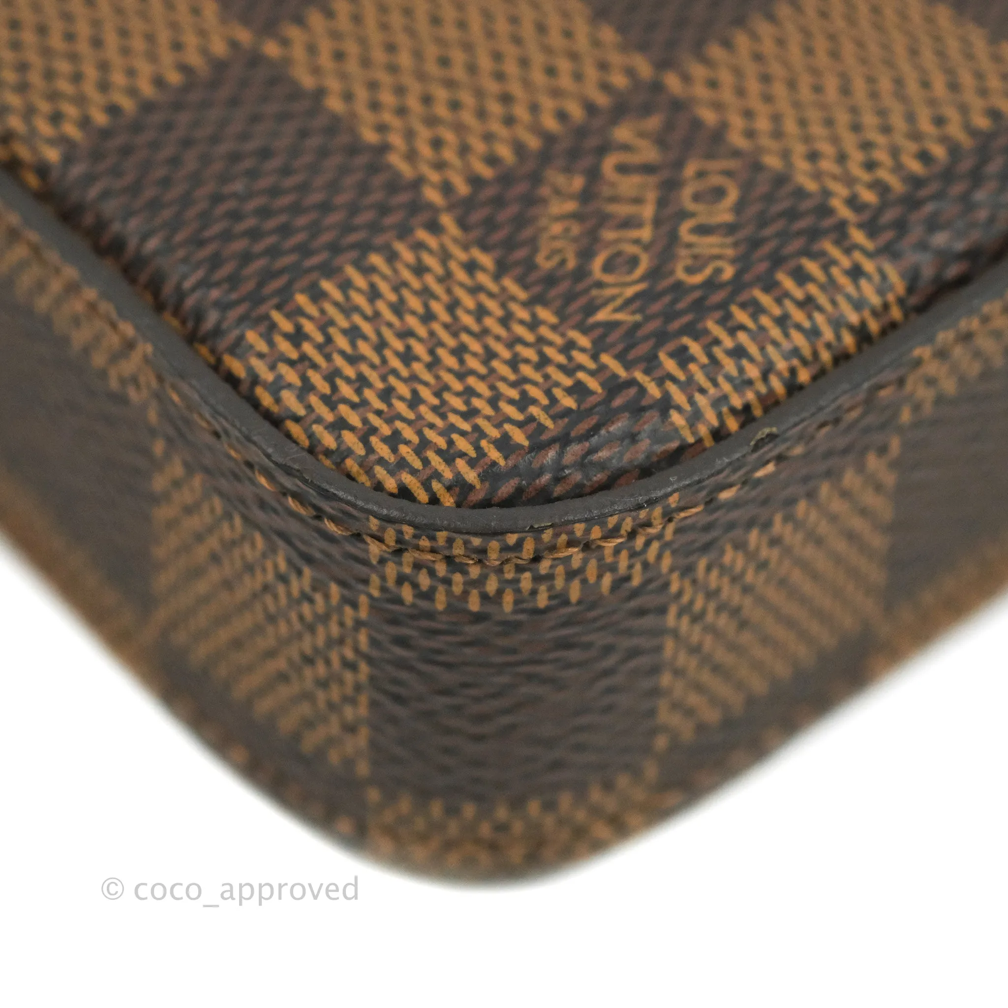 Louis Vuitton Damier Ebene Pochette Felicie Chain Wallet