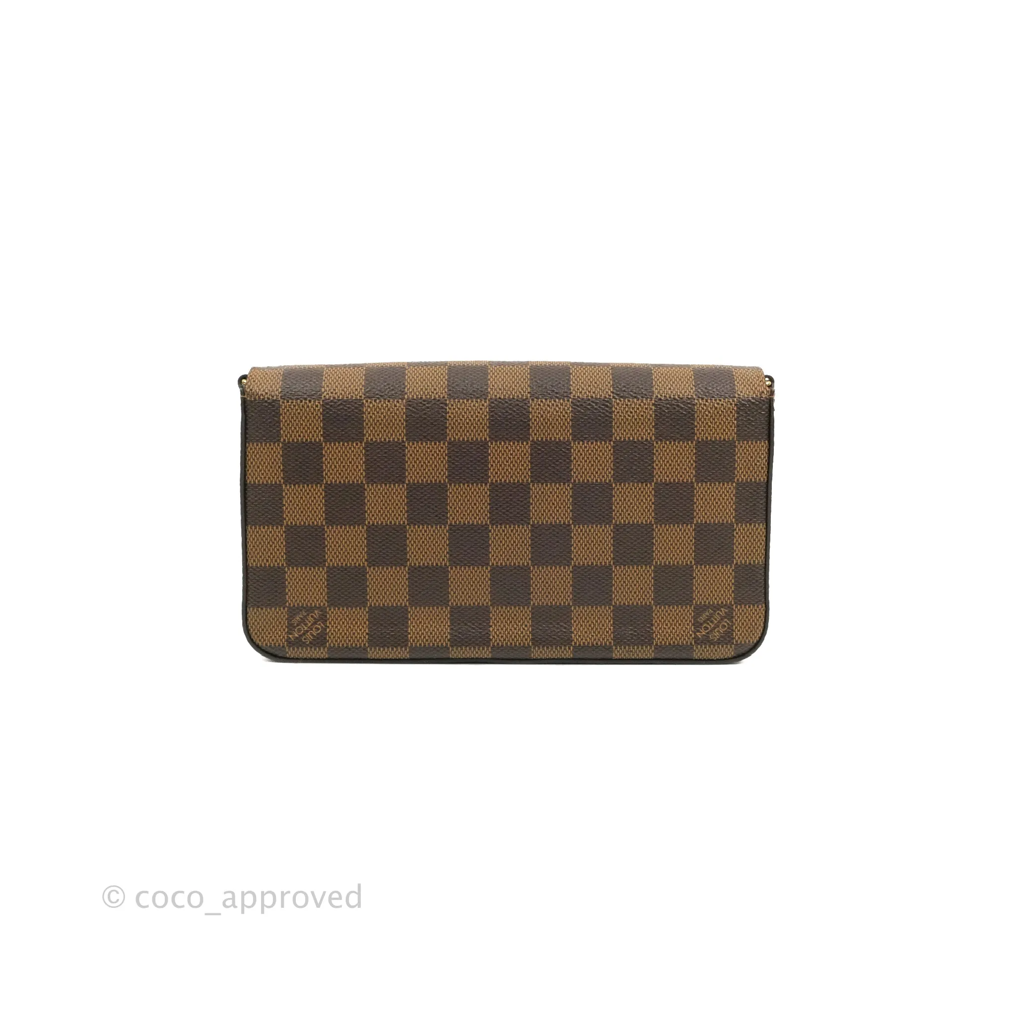 Louis Vuitton Damier Ebene Pochette Felicie Chain Wallet