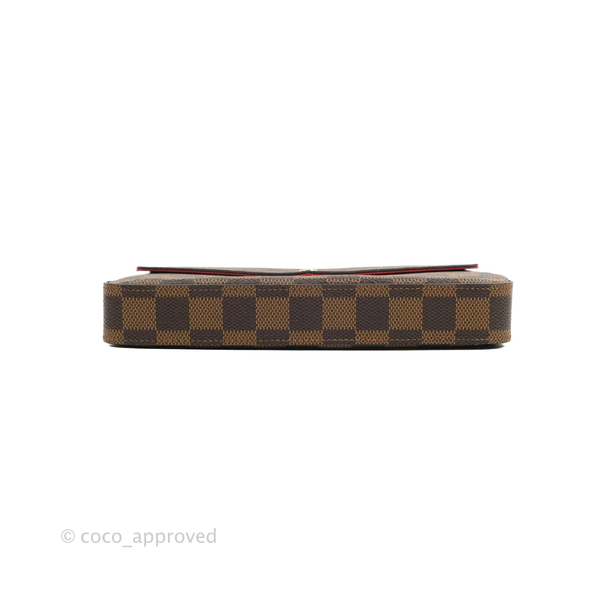 Louis Vuitton Damier Ebene Pochette Felicie Chain Wallet
