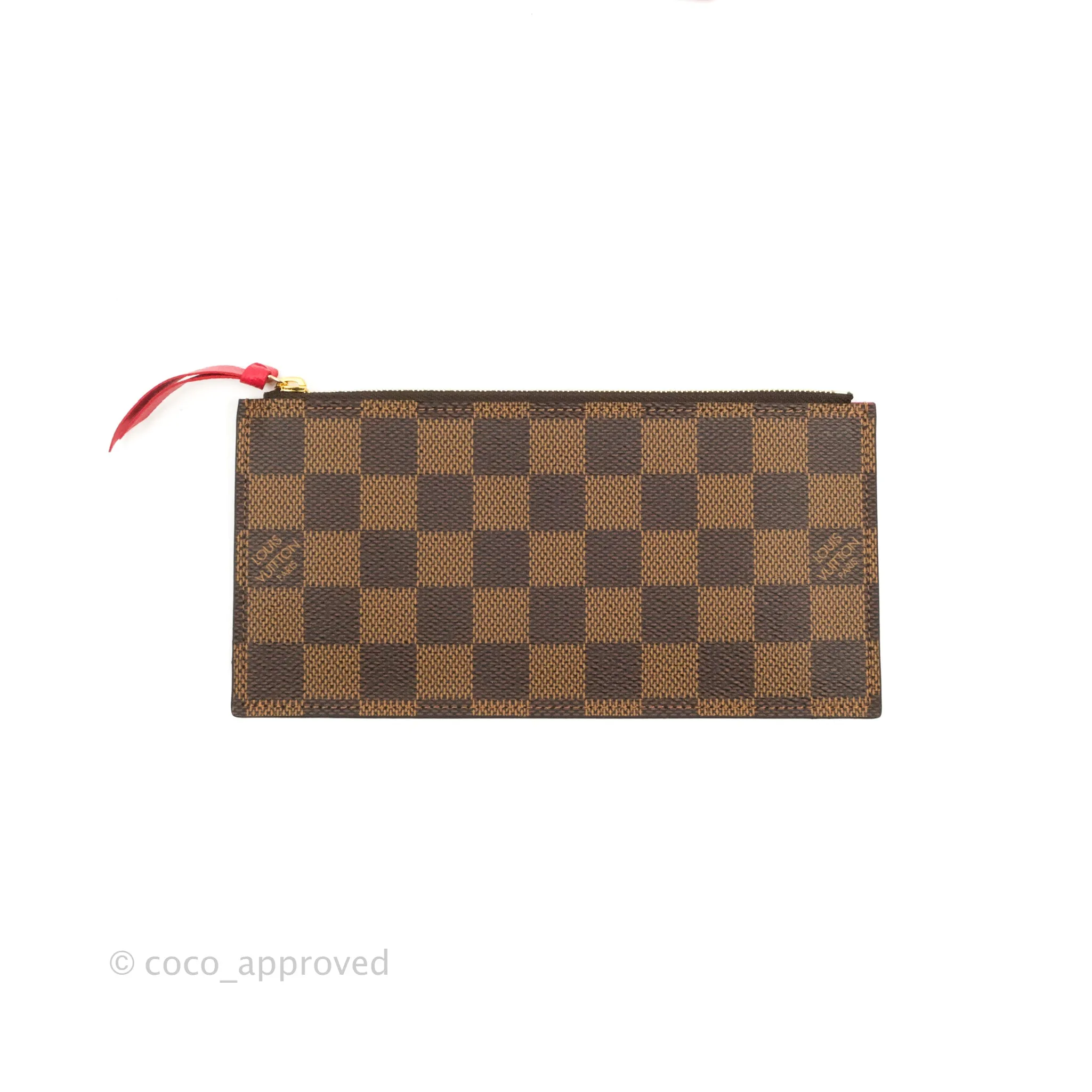 Louis Vuitton Damier Ebene Pochette Felicie Chain Wallet