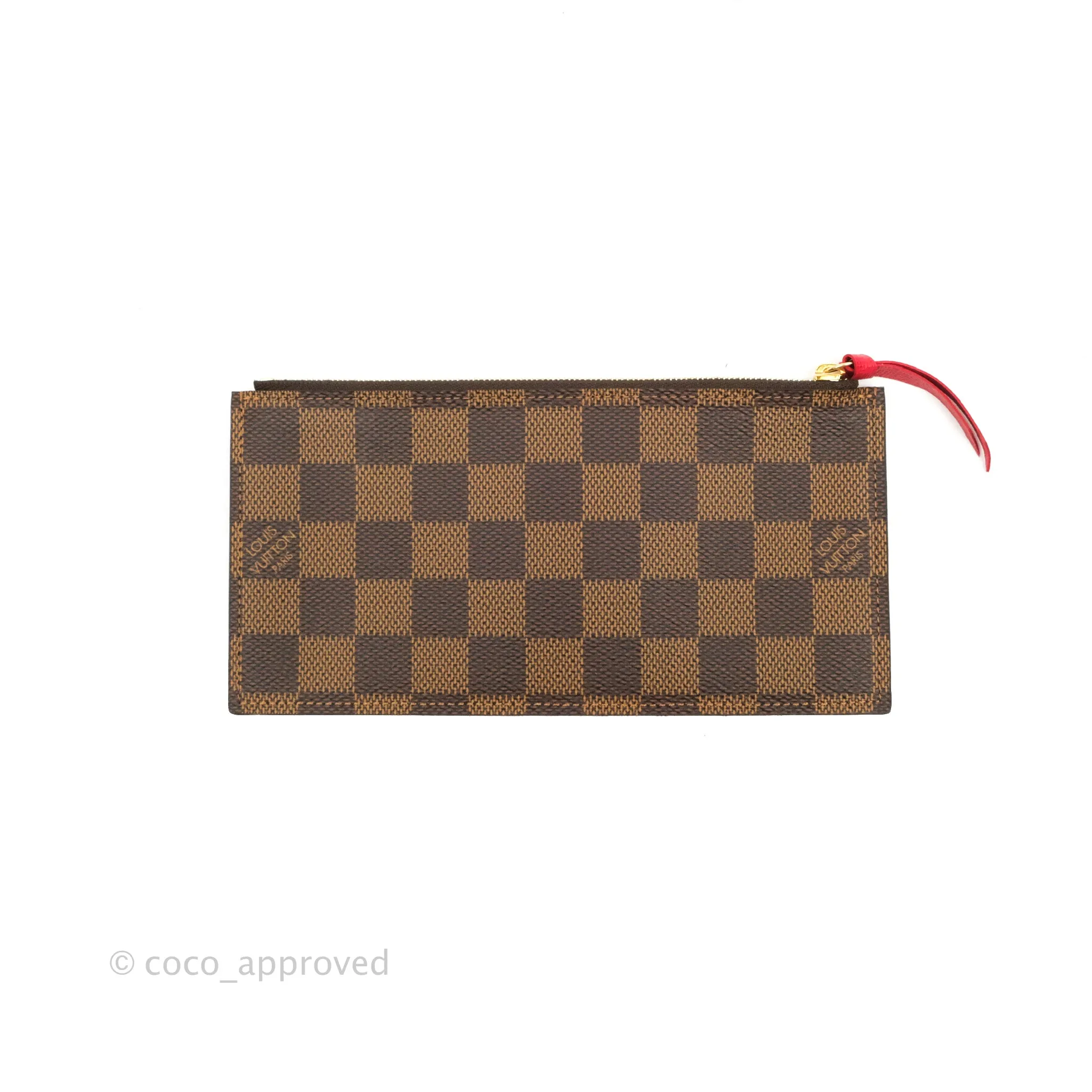 Louis Vuitton Damier Ebene Pochette Felicie Chain Wallet