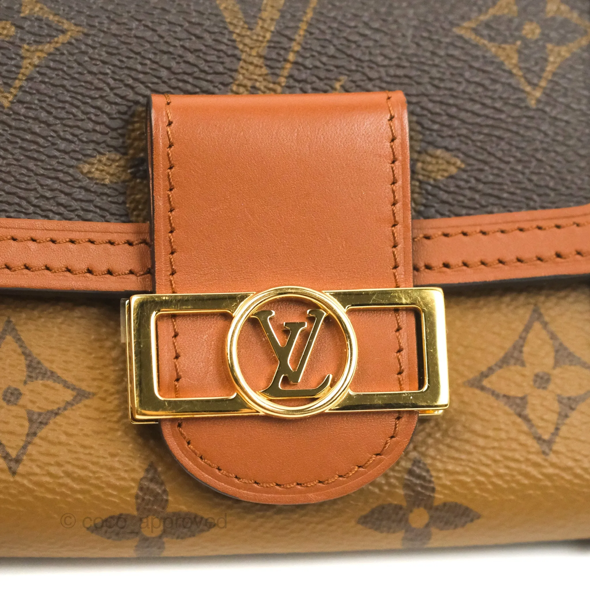 Louis Vuitton Dauphine Fold Wallet Reverse Monogram