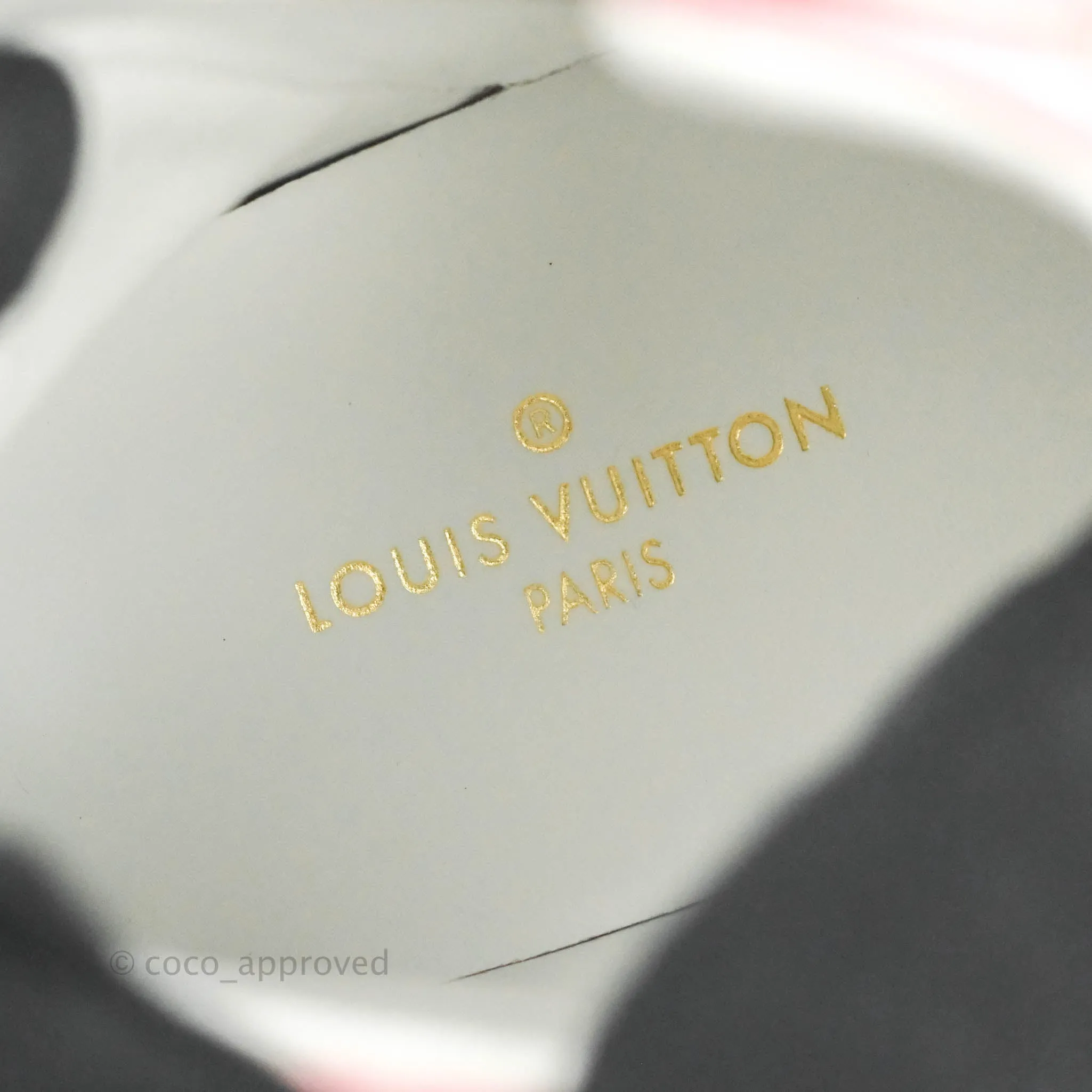 Louis Vuitton Denim Pink High Top Sneakers 36.5