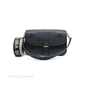Louis Vuitton Diane Bag Black Monogram Empreinte Leather Gold Hardware