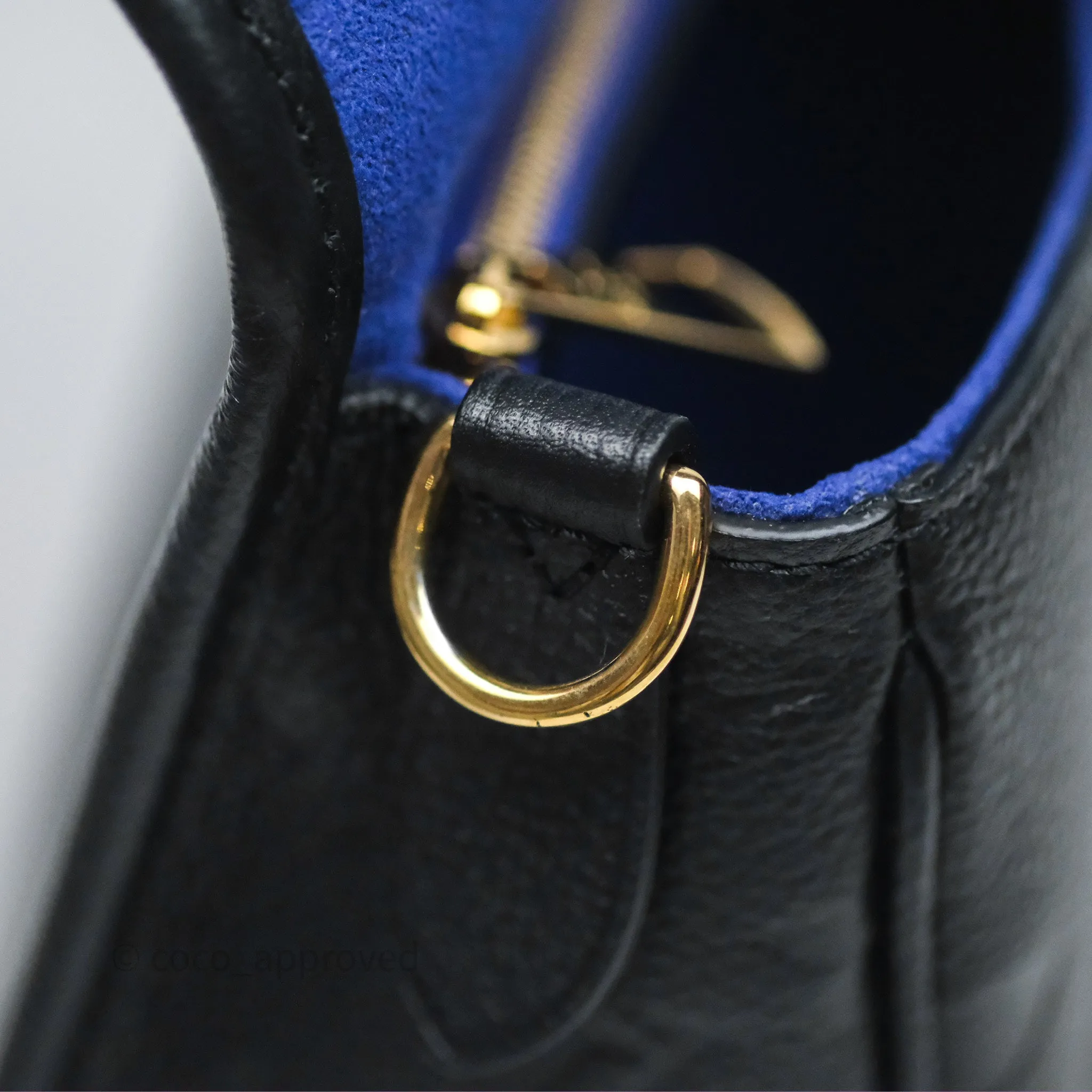 Louis Vuitton Diane Bag Black Monogram Empreinte Leather Gold Hardware