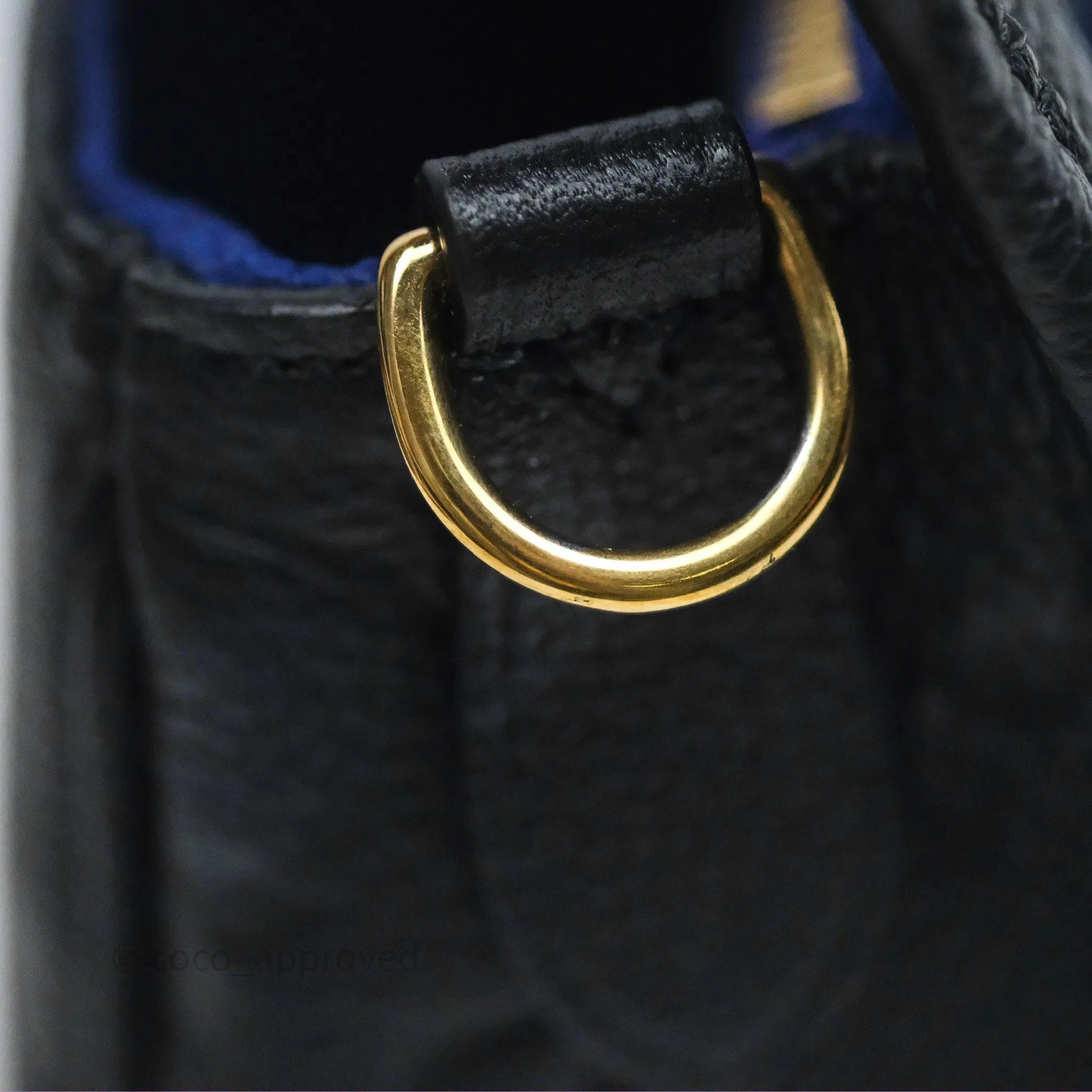 Louis Vuitton Diane Bag Black Monogram Empreinte Leather Gold Hardware
