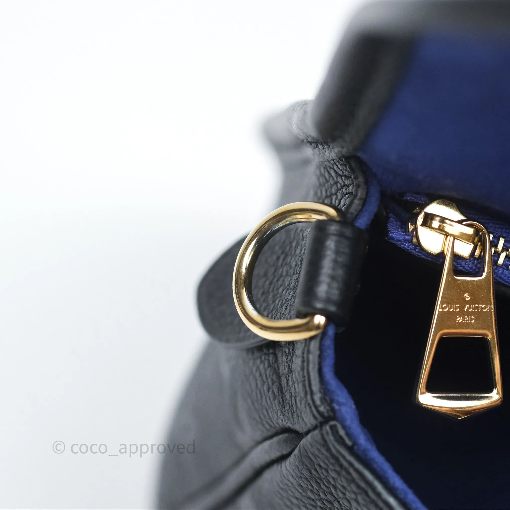 Louis Vuitton Diane Bag Black Monogram Empreinte Leather Gold Hardware