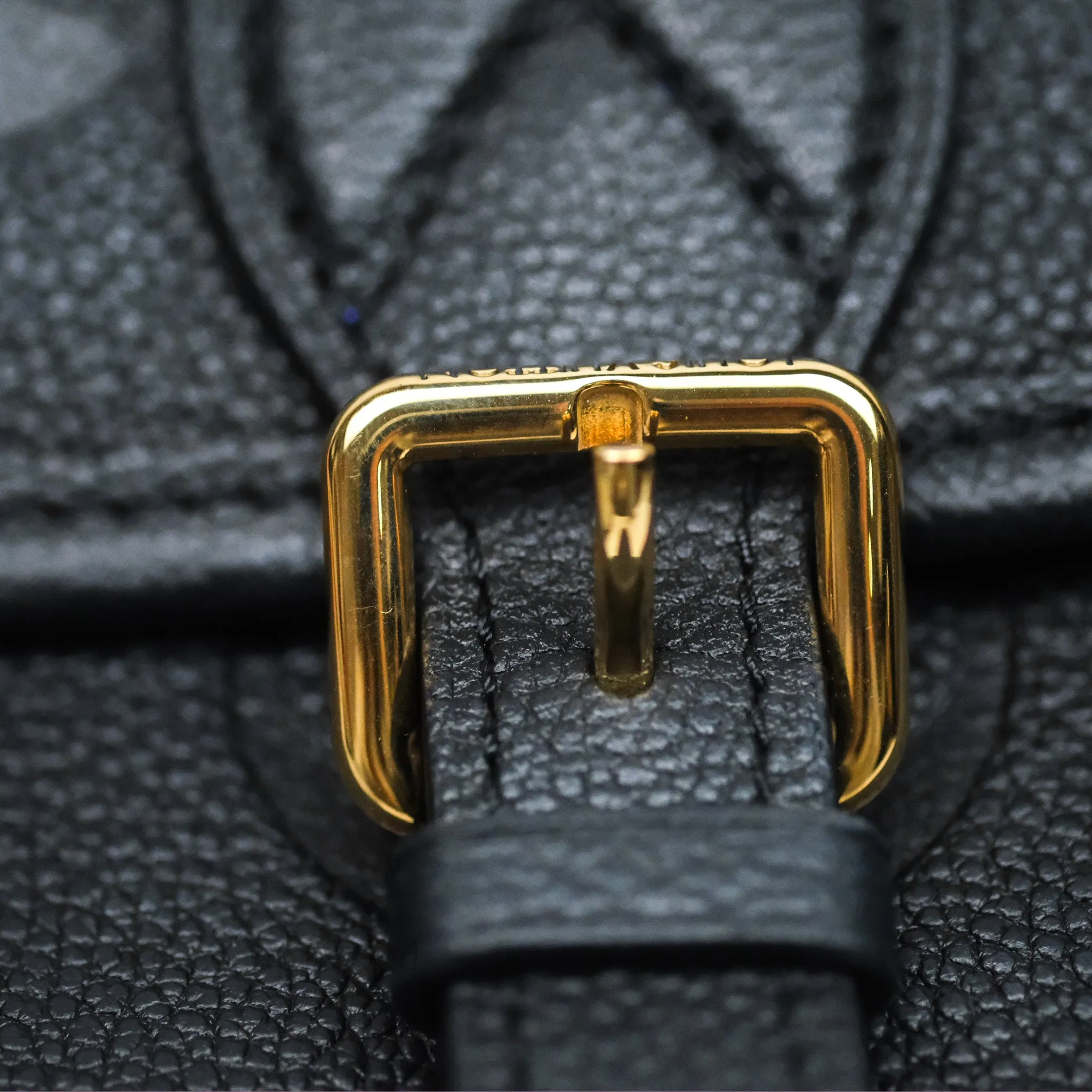 Louis Vuitton Diane Bag Black Monogram Empreinte Leather Gold Hardware