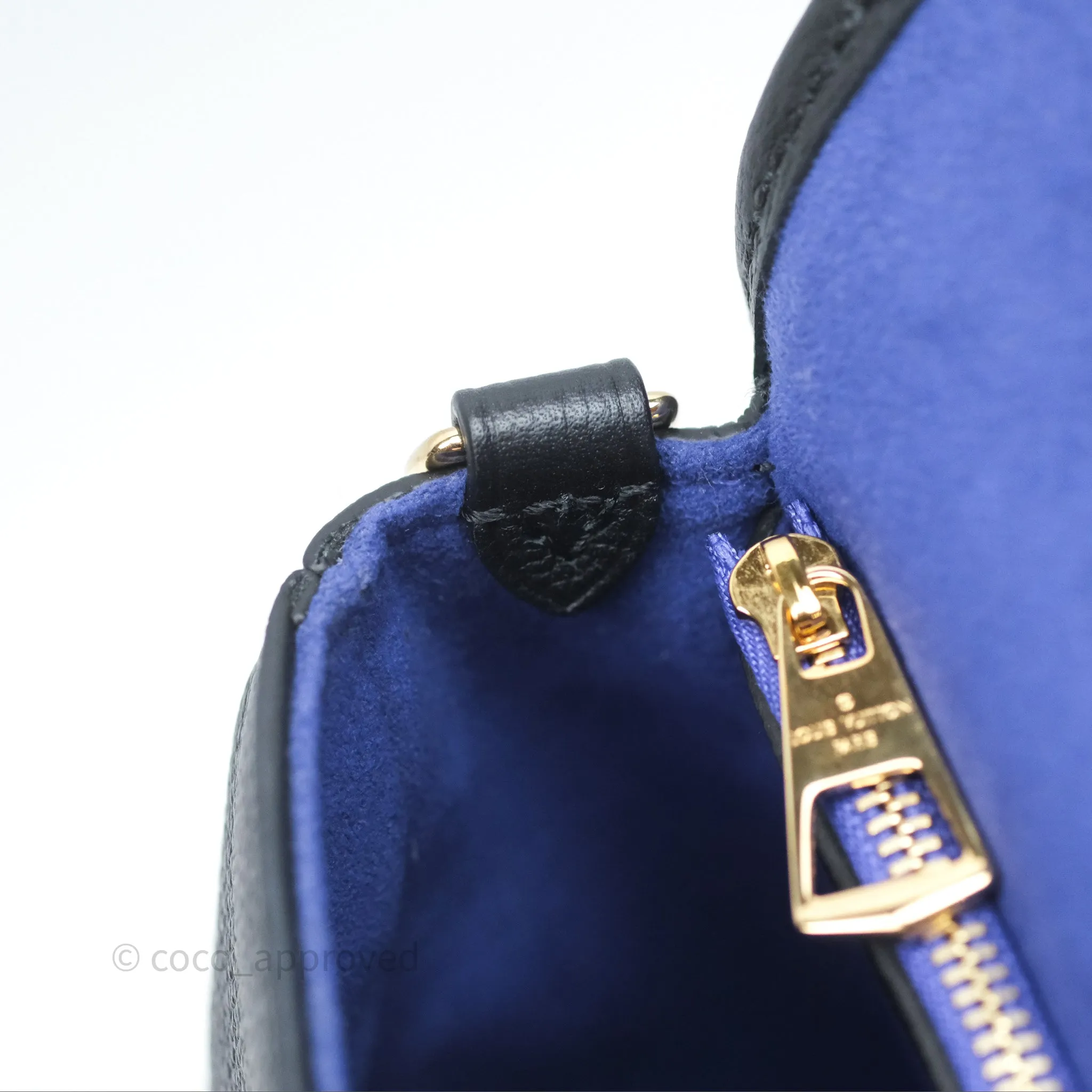 Louis Vuitton Diane Bag Black Monogram Empreinte Leather Gold Hardware
