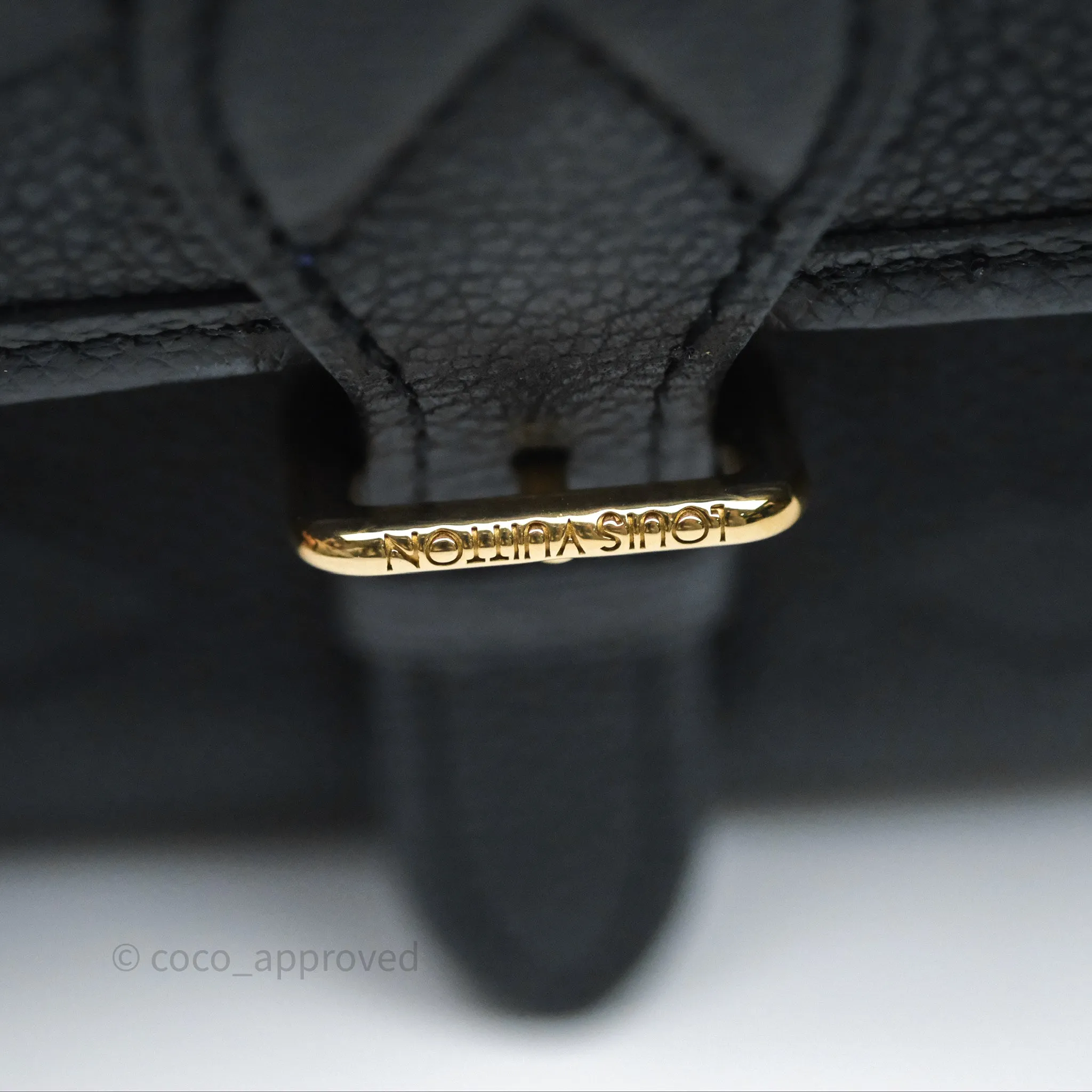 Louis Vuitton Diane Bag Black Monogram Empreinte Leather Gold Hardware