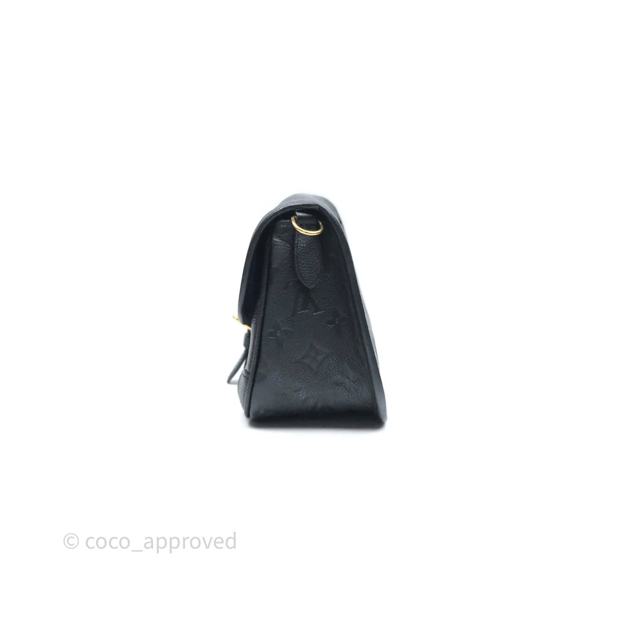 Louis Vuitton Diane Bag Black Monogram Empreinte Leather Gold Hardware