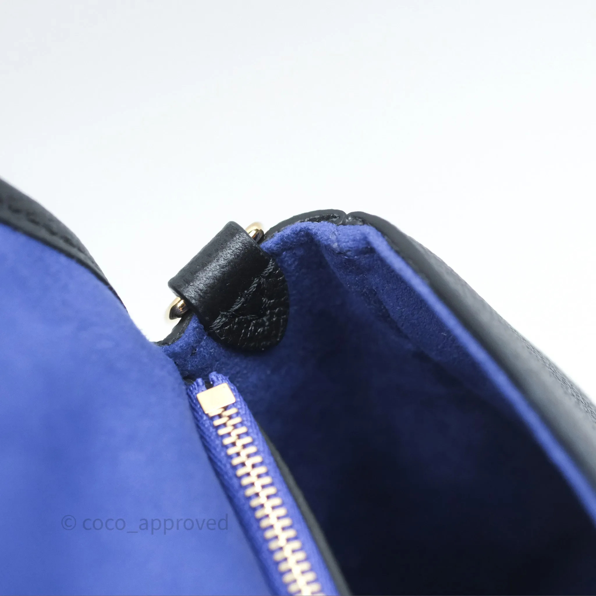 Louis Vuitton Diane Bag Black Monogram Empreinte Leather Gold Hardware