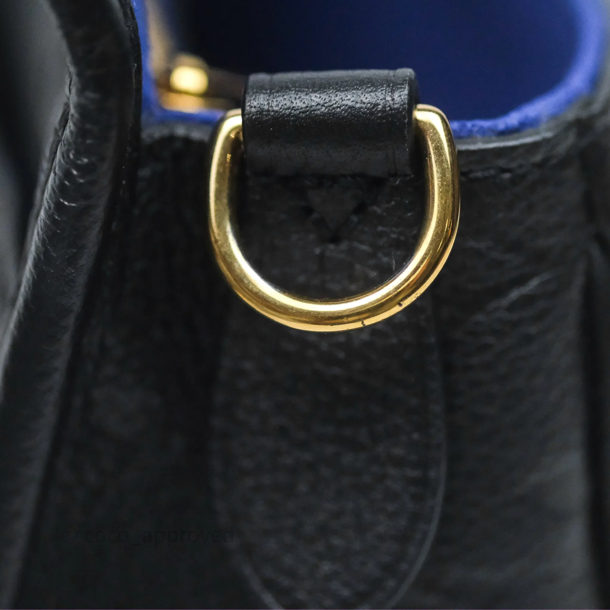 Louis Vuitton Diane Bag Black Monogram Empreinte Leather Gold Hardware