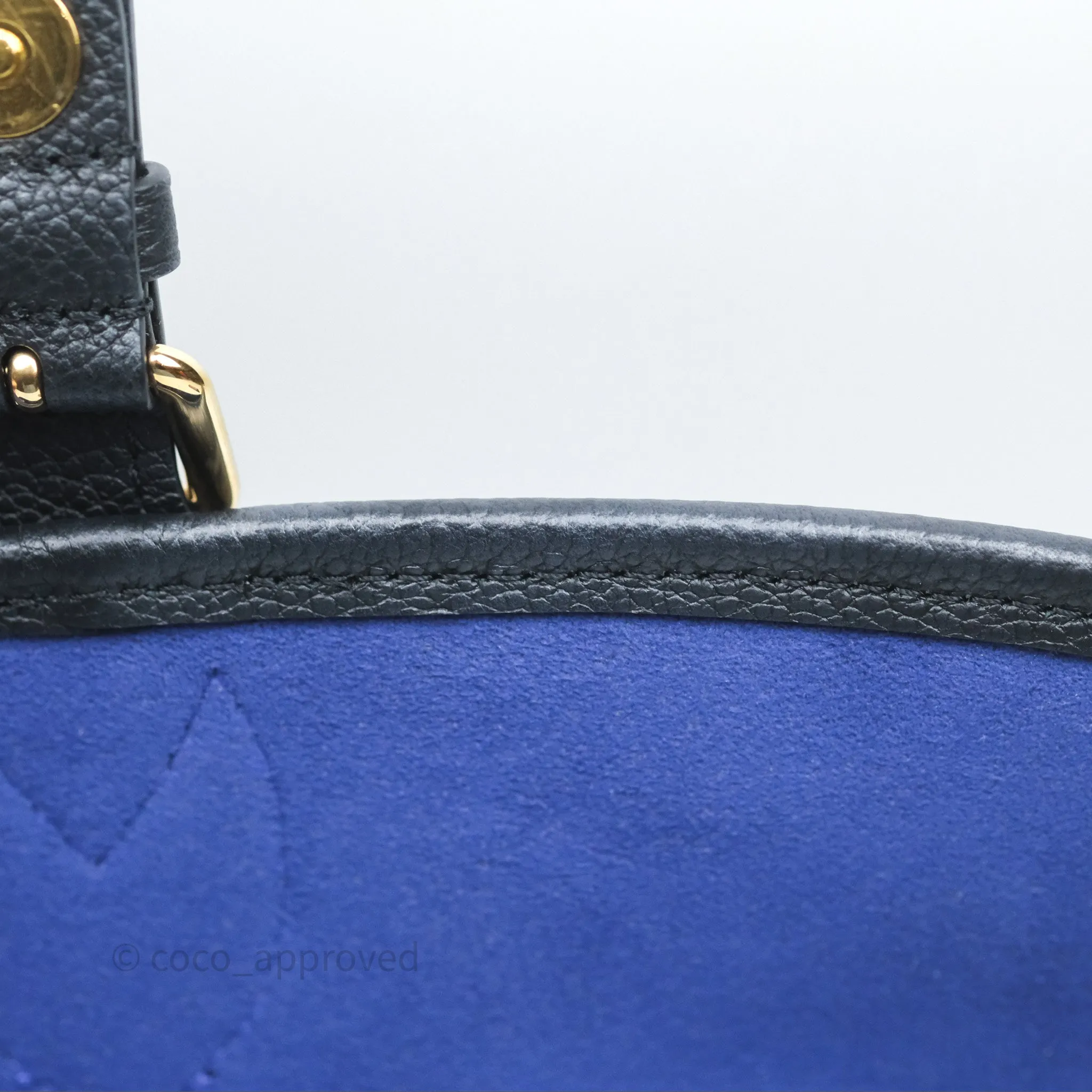 Louis Vuitton Diane Bag Black Monogram Empreinte Leather Gold Hardware