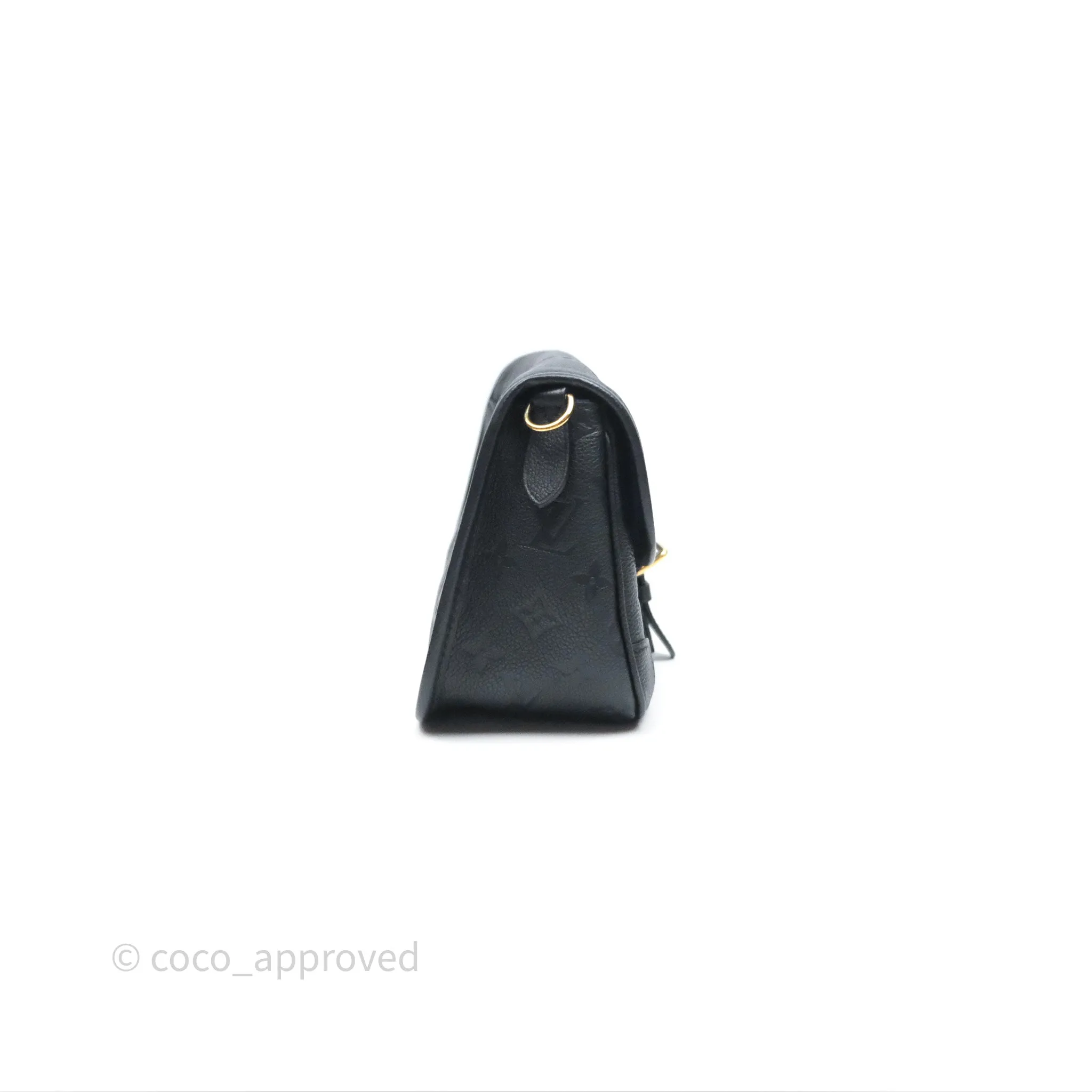 Louis Vuitton Diane Bag Black Monogram Empreinte Leather Gold Hardware
