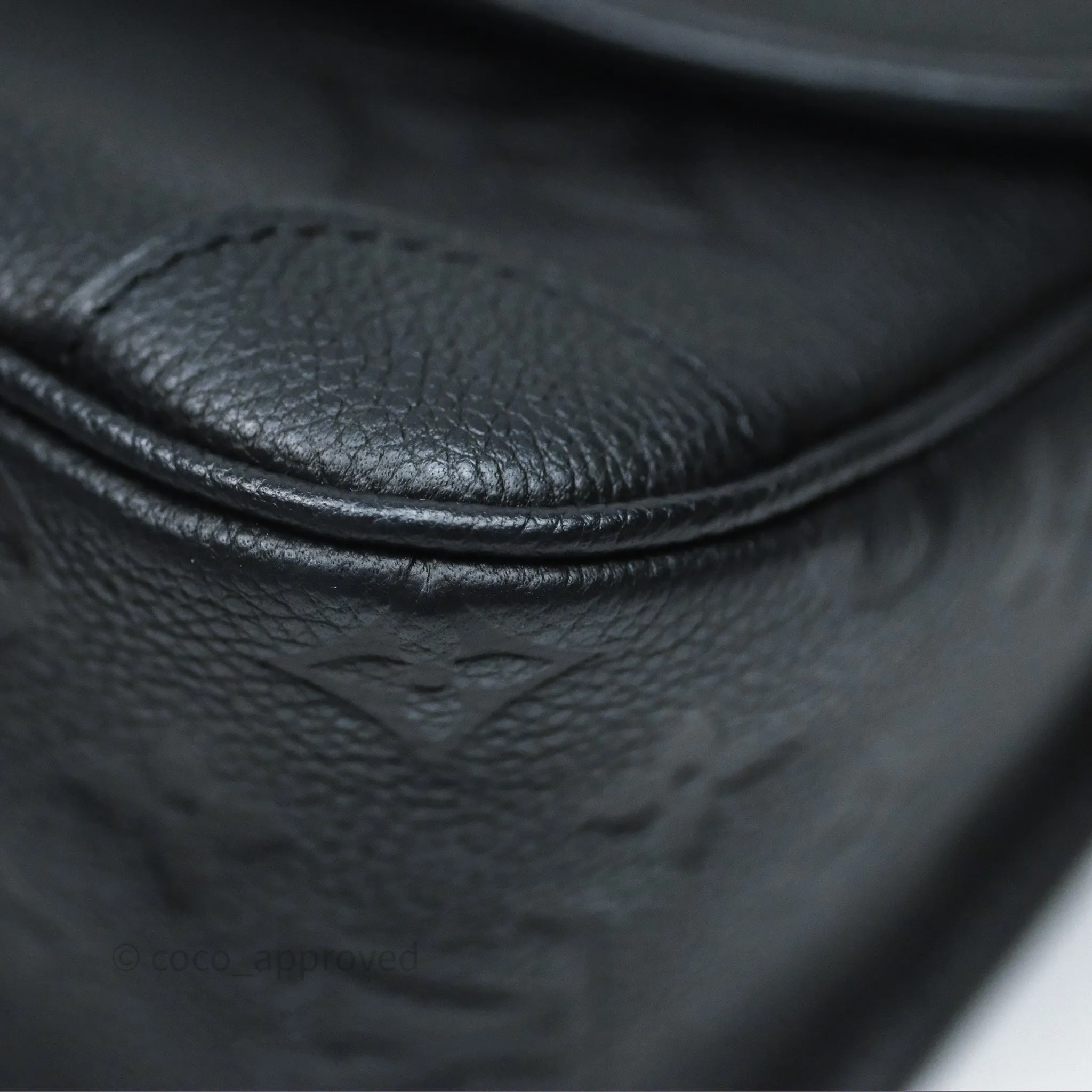 Louis Vuitton Diane Bag Black Monogram Empreinte Leather Gold Hardware
