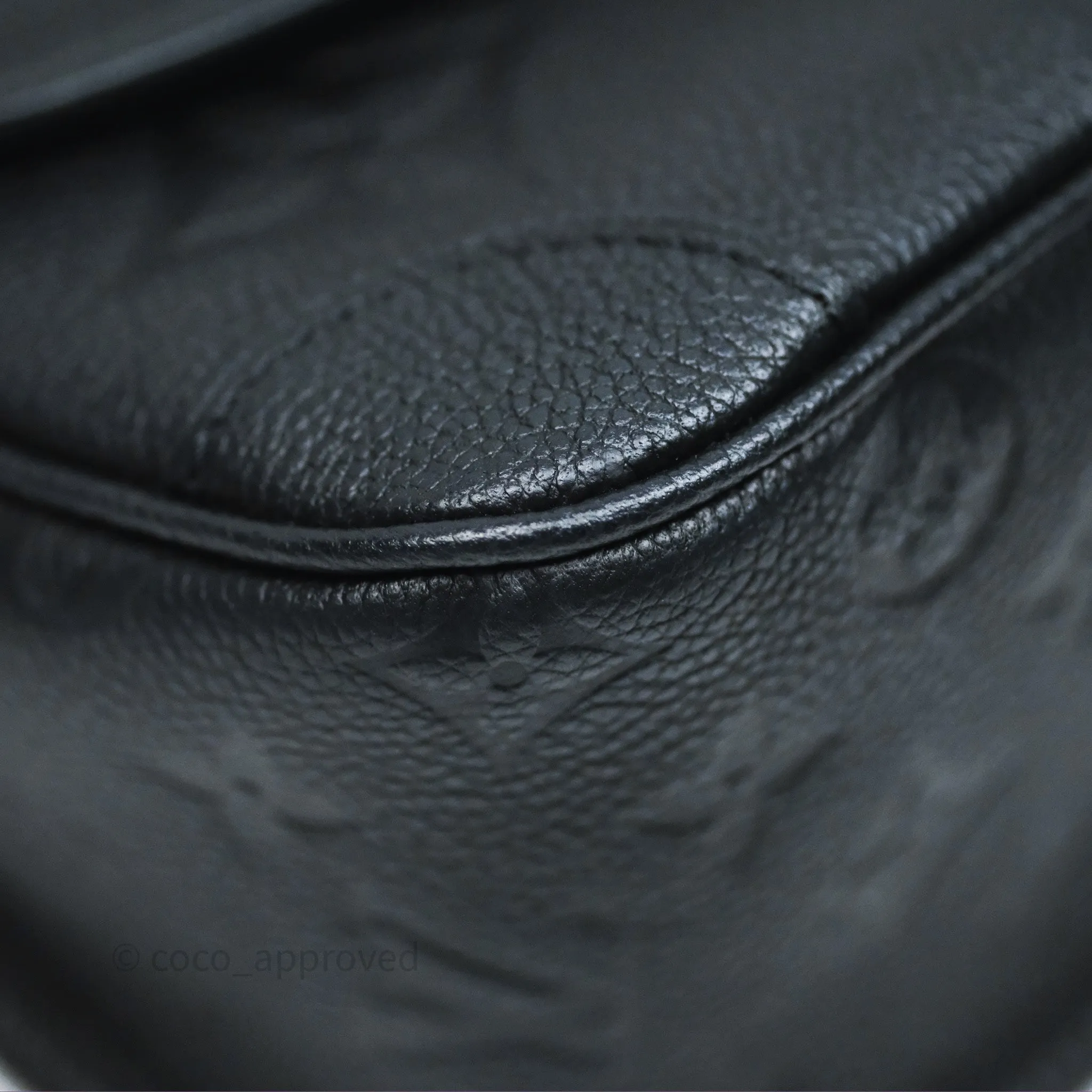 Louis Vuitton Diane Bag Black Monogram Empreinte Leather Gold Hardware