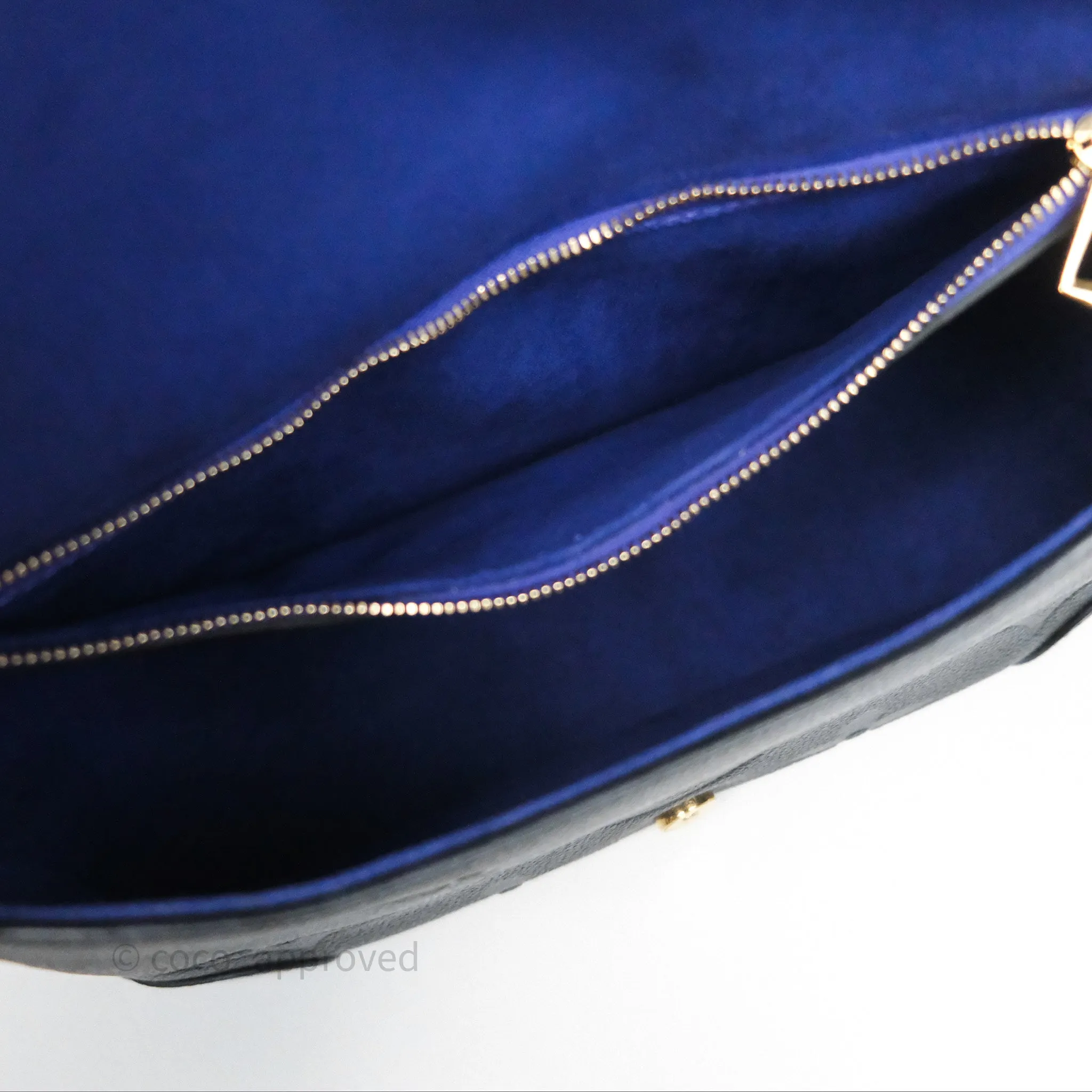 Louis Vuitton Diane Bag Black Monogram Empreinte Leather Gold Hardware