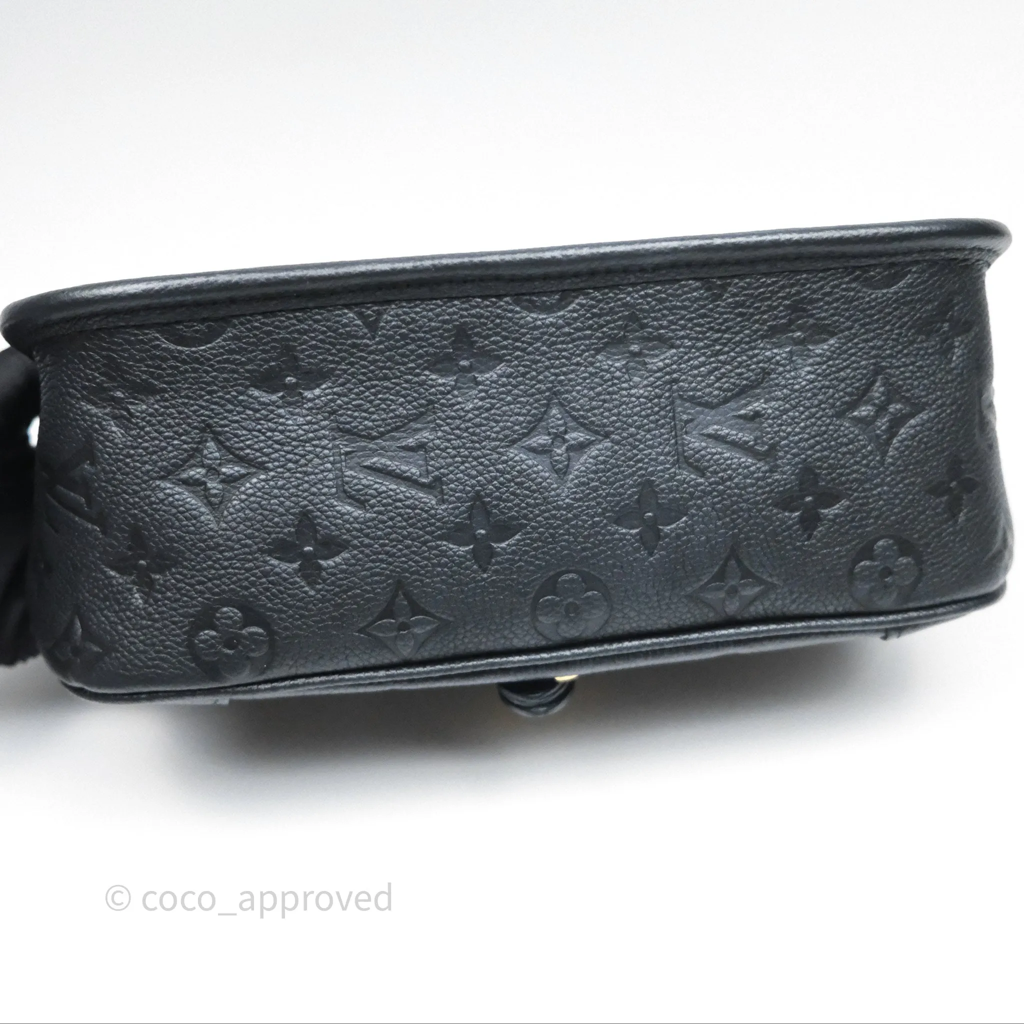 Louis Vuitton Diane Bag Black Monogram Empreinte Leather Gold Hardware