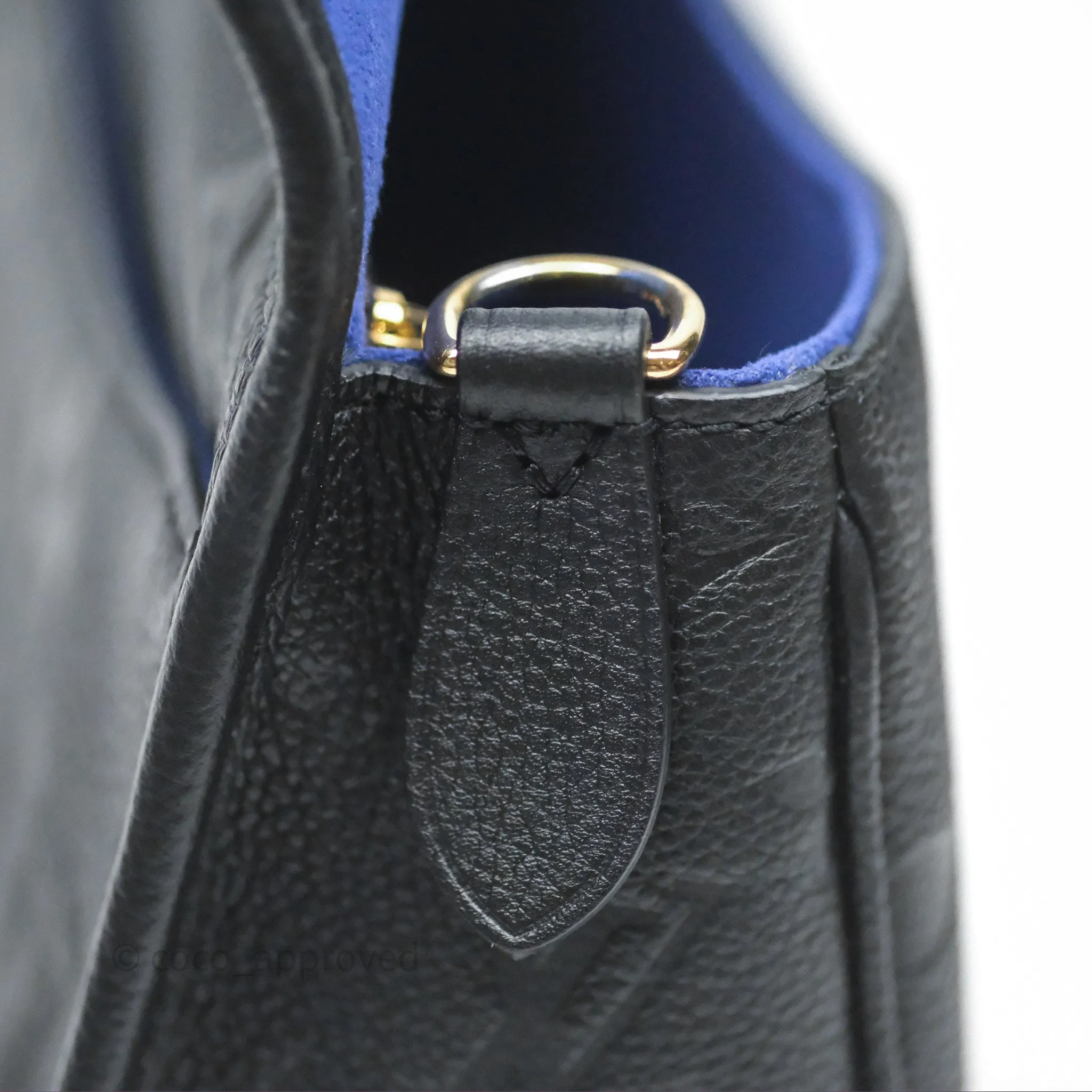 Louis Vuitton Diane Bag Black Monogram Empreinte Leather Gold Hardware
