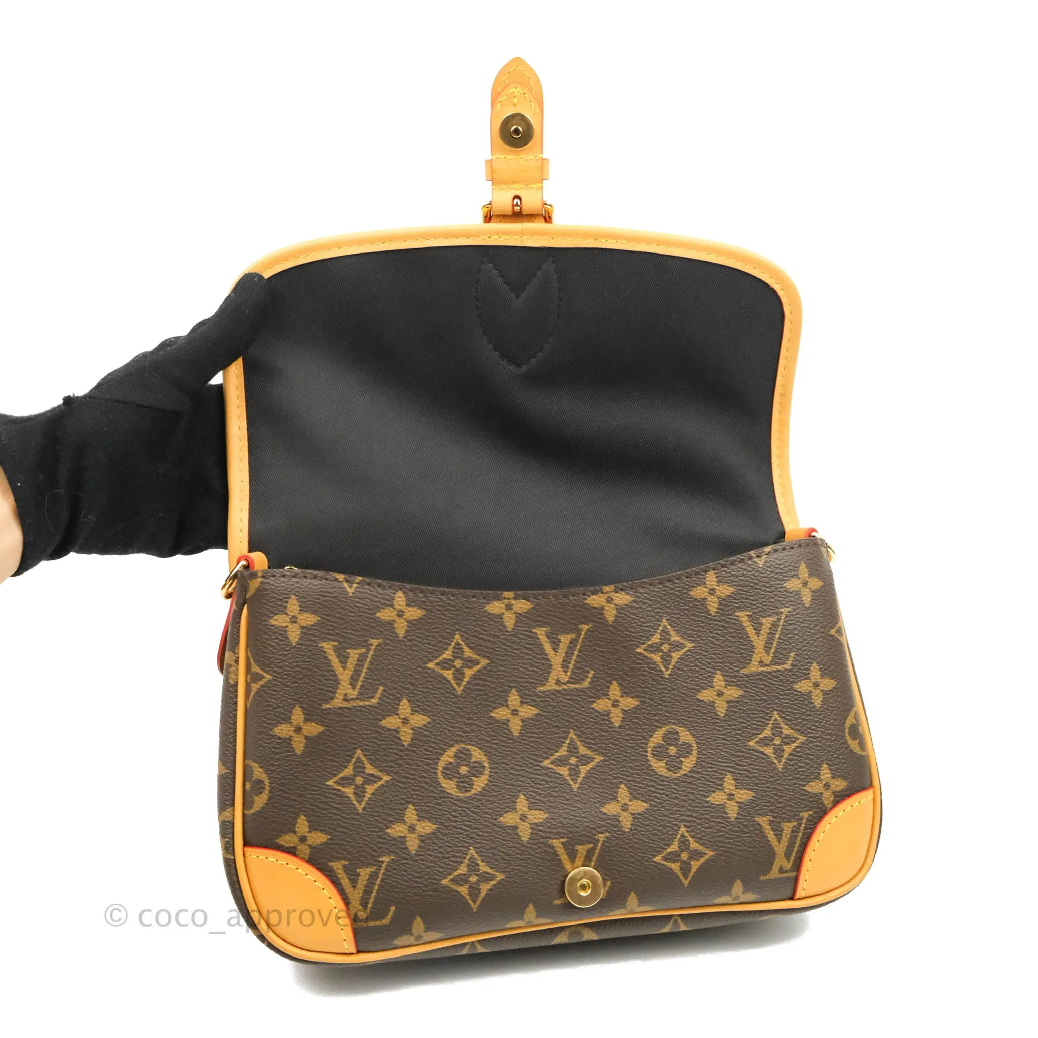 Louis Vuitton Diane Satchel Monogram Canvas with Jacquard Strap