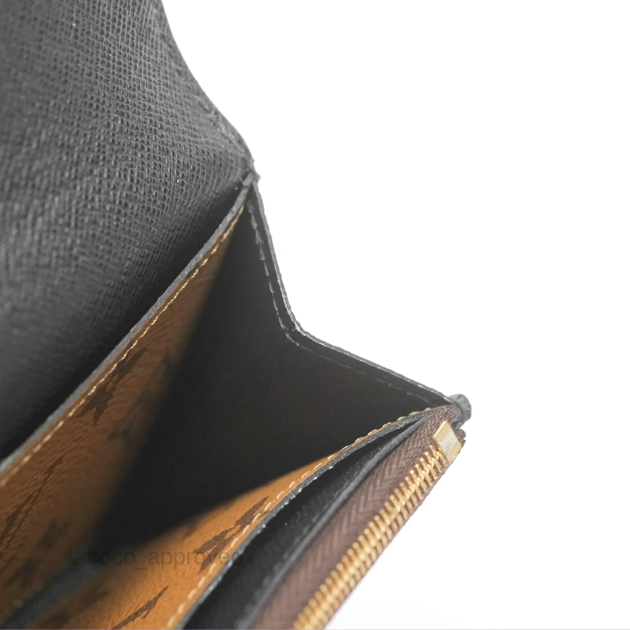 Louis Vuitton Emilie Wallet Monogram Reverse Canvas