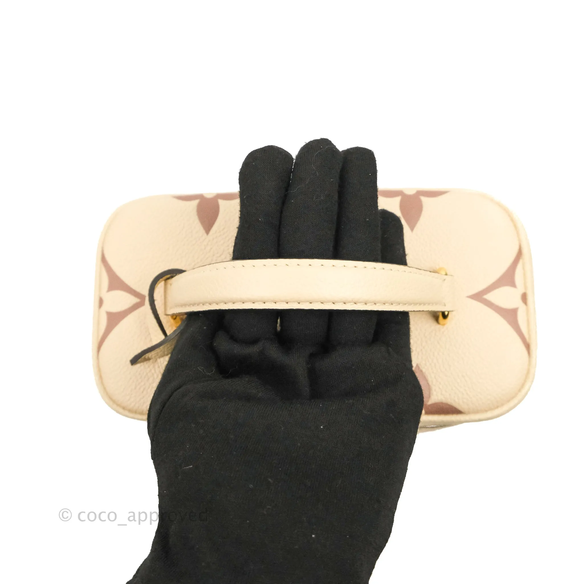 Louis Vuitton Empreinte Monogram Giant Vanity PM Creme Bois De Rose