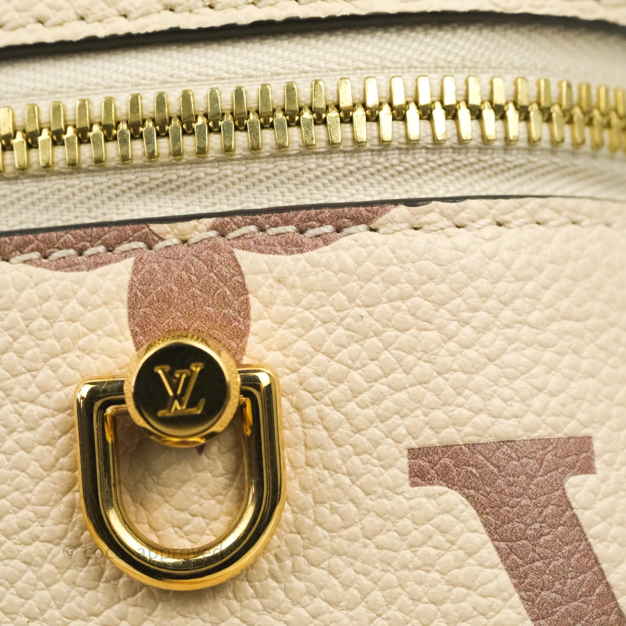 Louis Vuitton Empreinte Monogram Giant Vanity PM Creme Bois De Rose