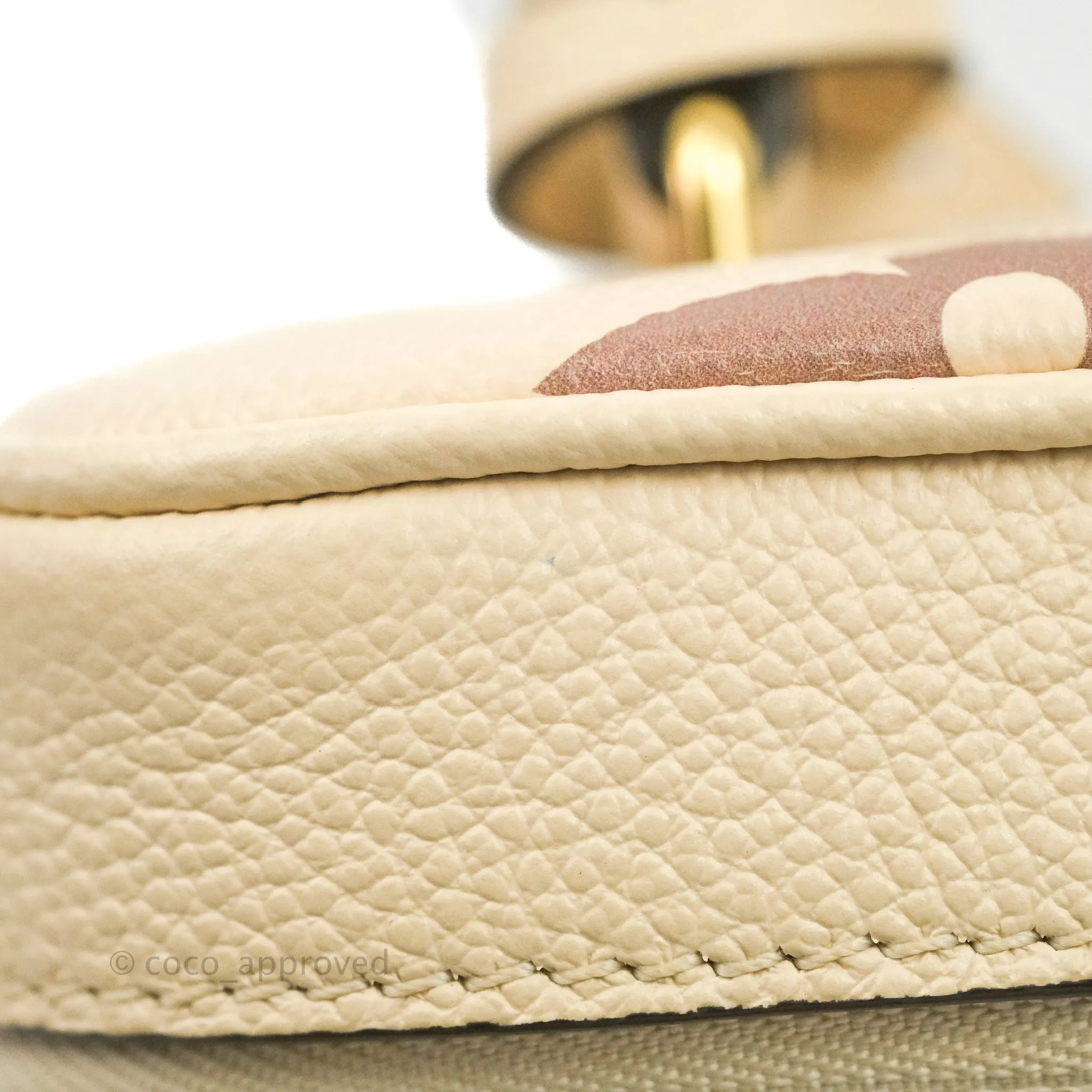 Louis Vuitton Empreinte Monogram Giant Vanity PM Creme Bois De Rose