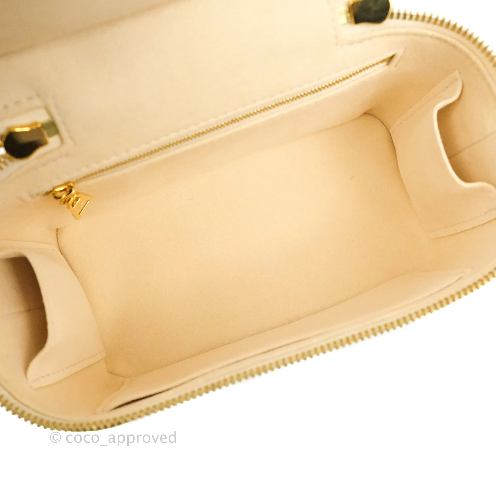Louis Vuitton Empreinte Monogram Giant Vanity PM Creme Bois De Rose