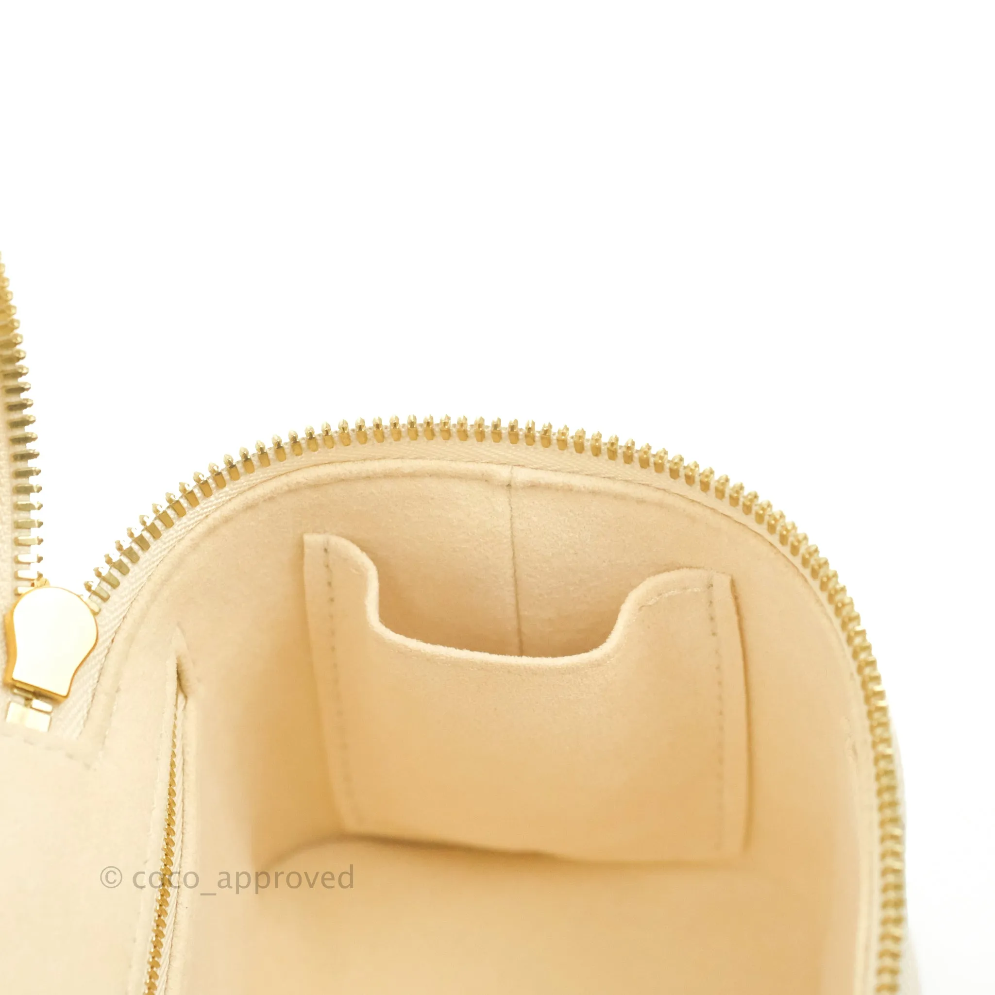 Louis Vuitton Empreinte Monogram Giant Vanity PM Creme Bois De Rose
