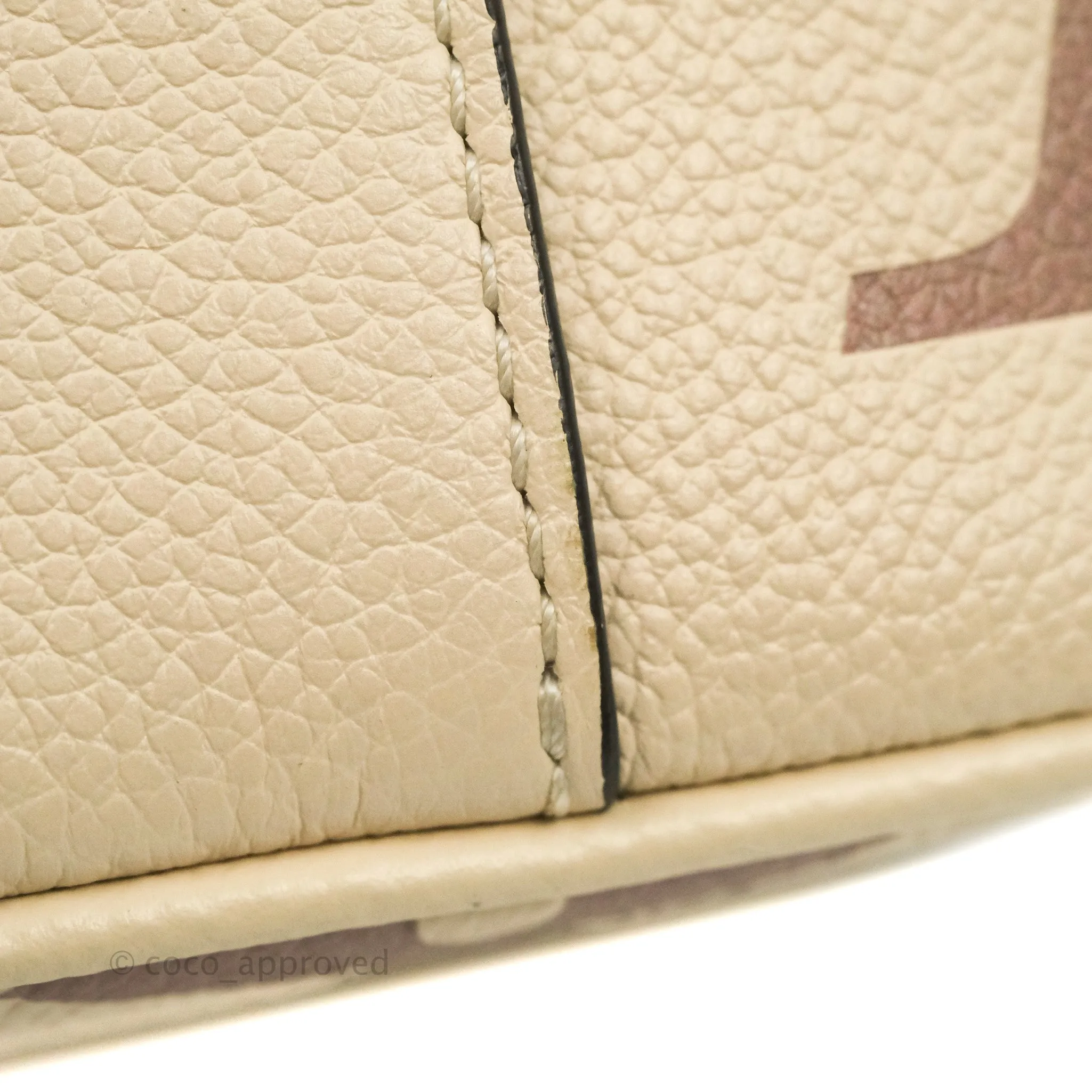 Louis Vuitton Empreinte Monogram Giant Vanity PM Creme Bois De Rose
