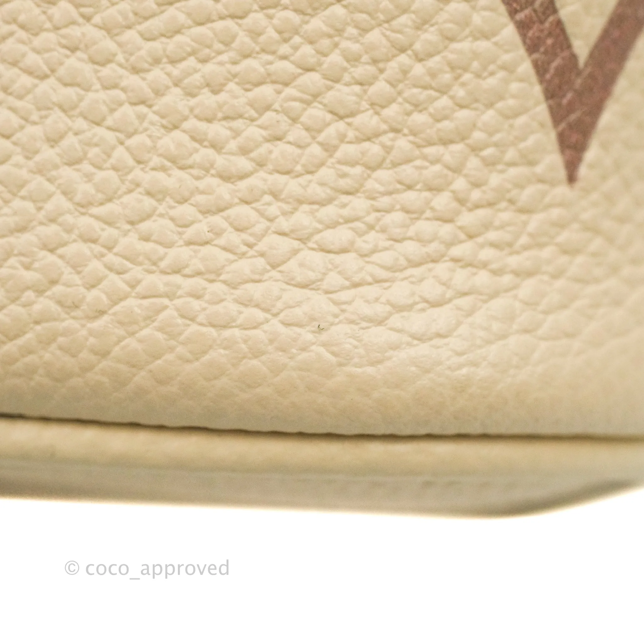 Louis Vuitton Empreinte Monogram Giant Vanity PM Creme Bois De Rose