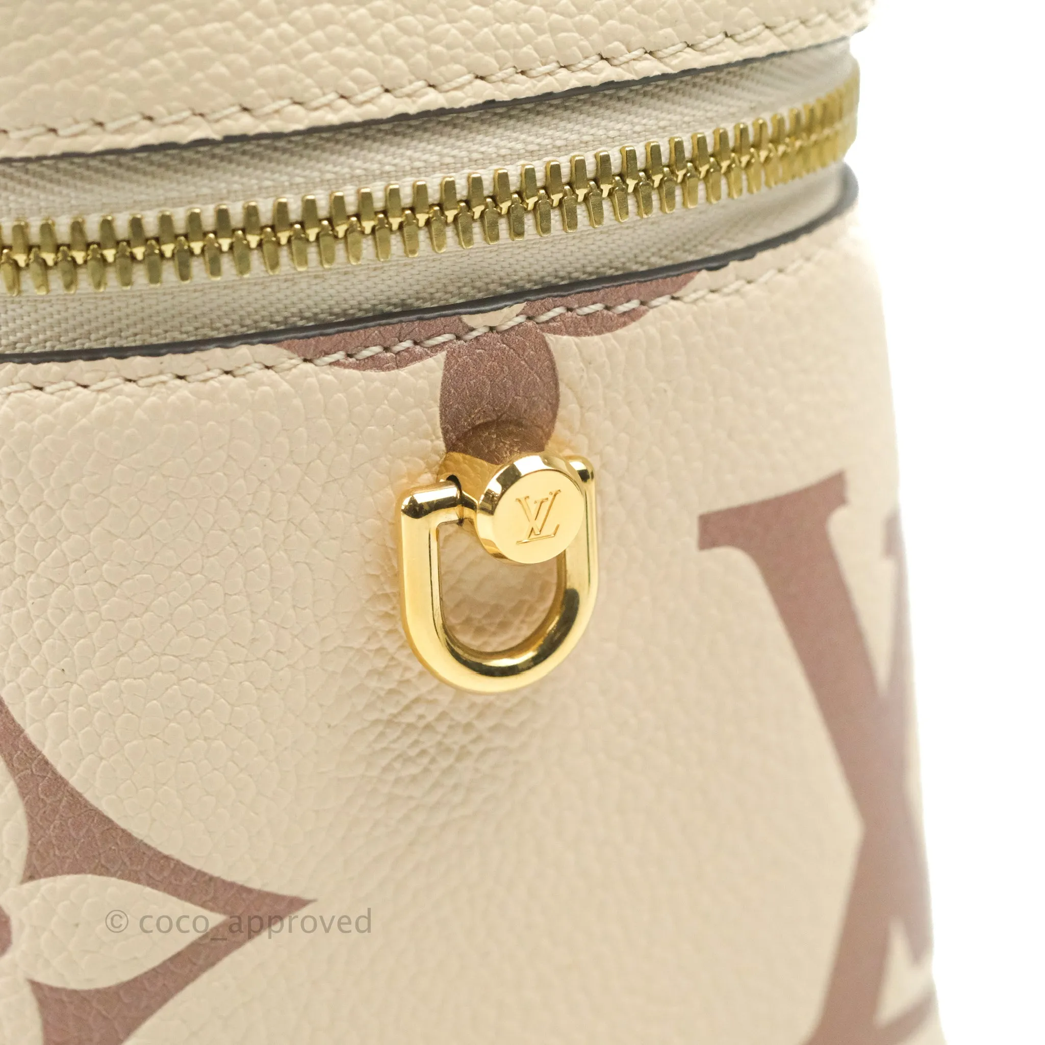 Louis Vuitton Empreinte Monogram Giant Vanity PM Creme Bois De Rose