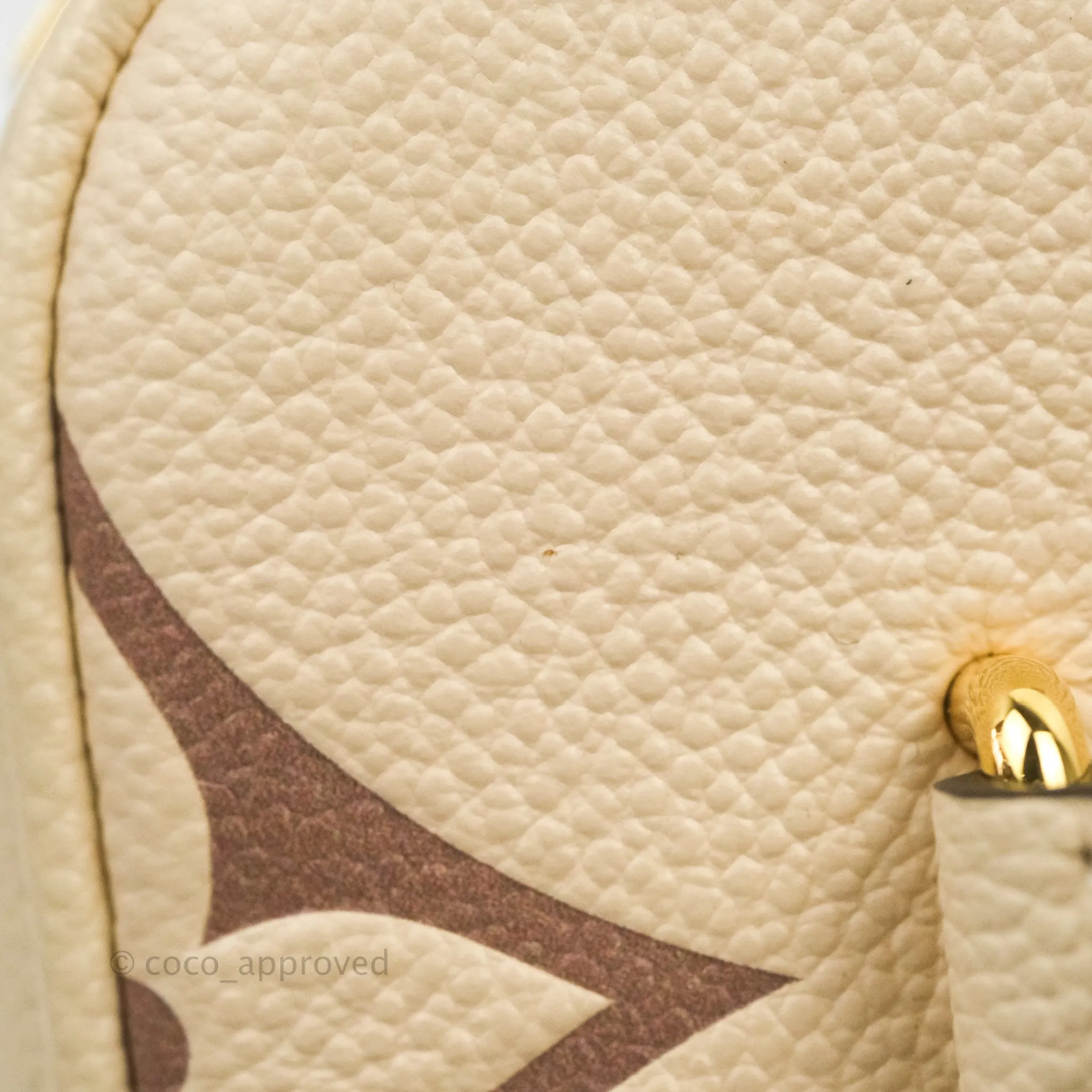 Louis Vuitton Empreinte Monogram Giant Vanity PM Creme Bois De Rose