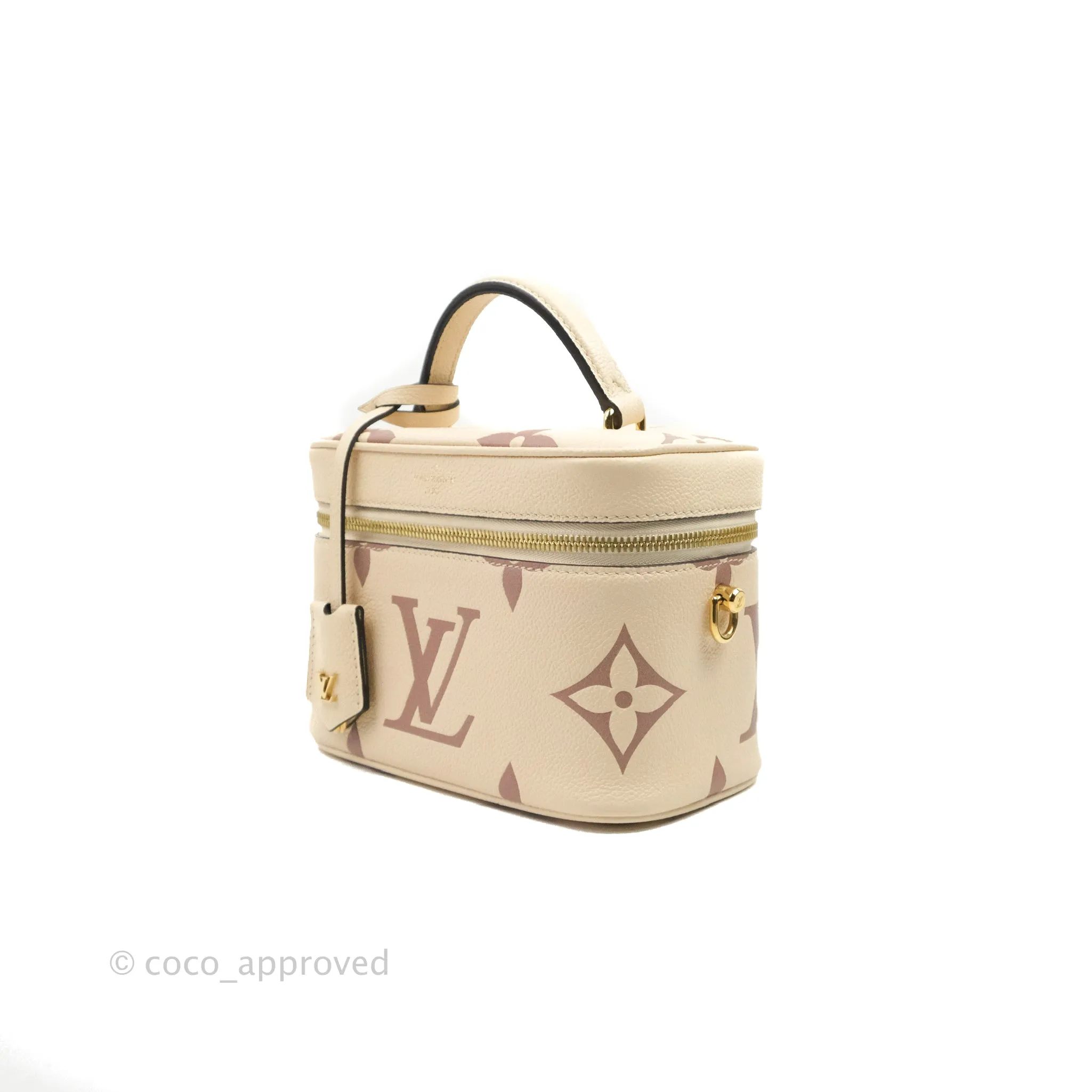 Louis Vuitton Empreinte Monogram Giant Vanity PM Creme Bois De Rose