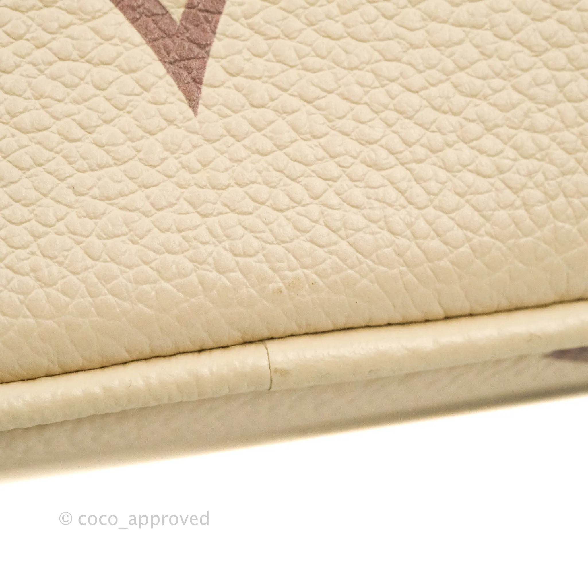 Louis Vuitton Empreinte Monogram Giant Vanity PM Creme Bois De Rose