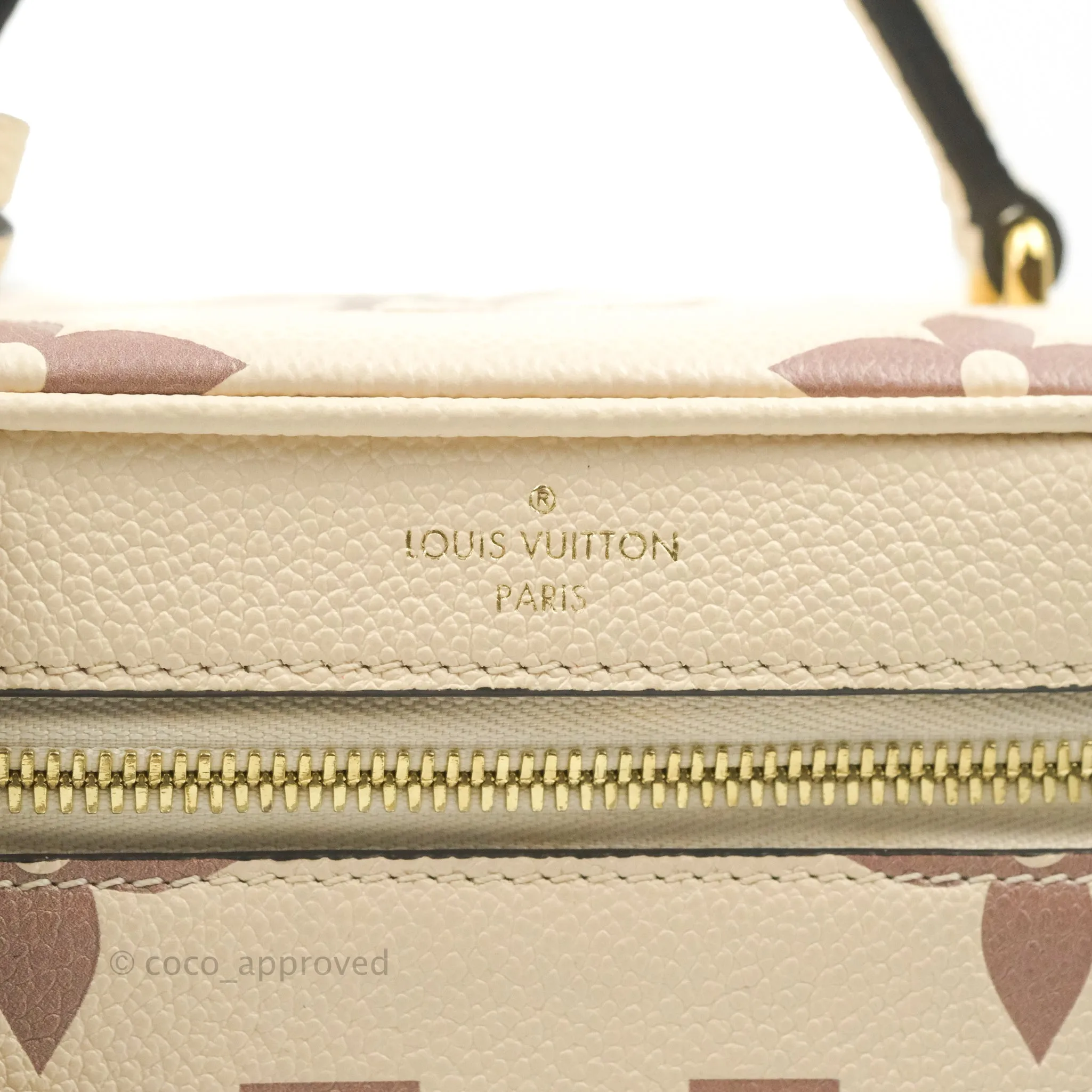 Louis Vuitton Empreinte Monogram Giant Vanity PM Creme Bois De Rose