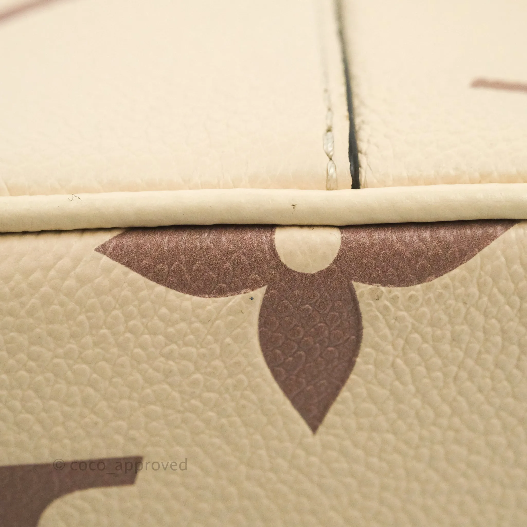Louis Vuitton Empreinte Monogram Giant Vanity PM Creme Bois De Rose