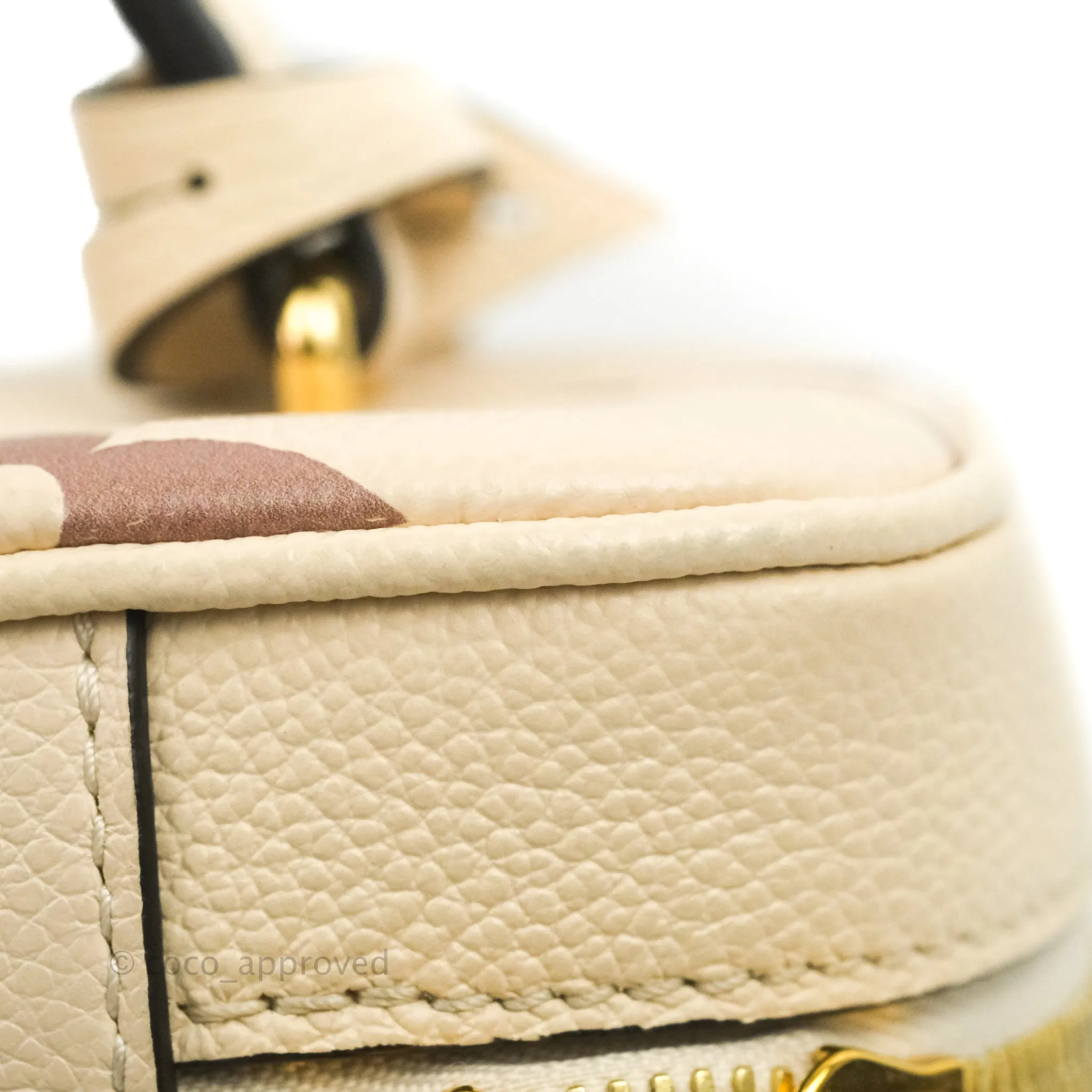 Louis Vuitton Empreinte Monogram Giant Vanity PM Creme Bois De Rose