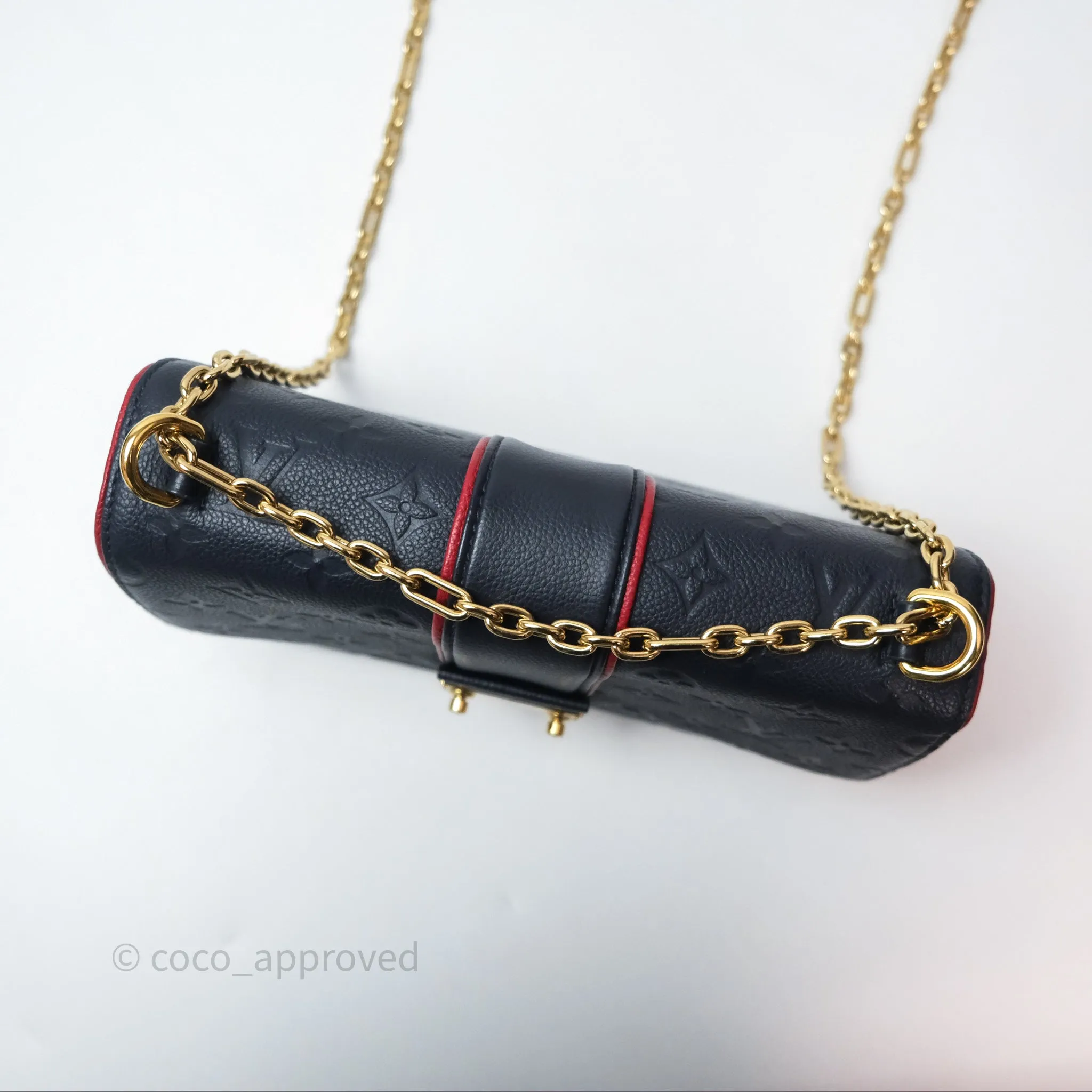 Louis Vuitton Empreinte Saint Sulpice PM Marine Rouge Gold Hardware