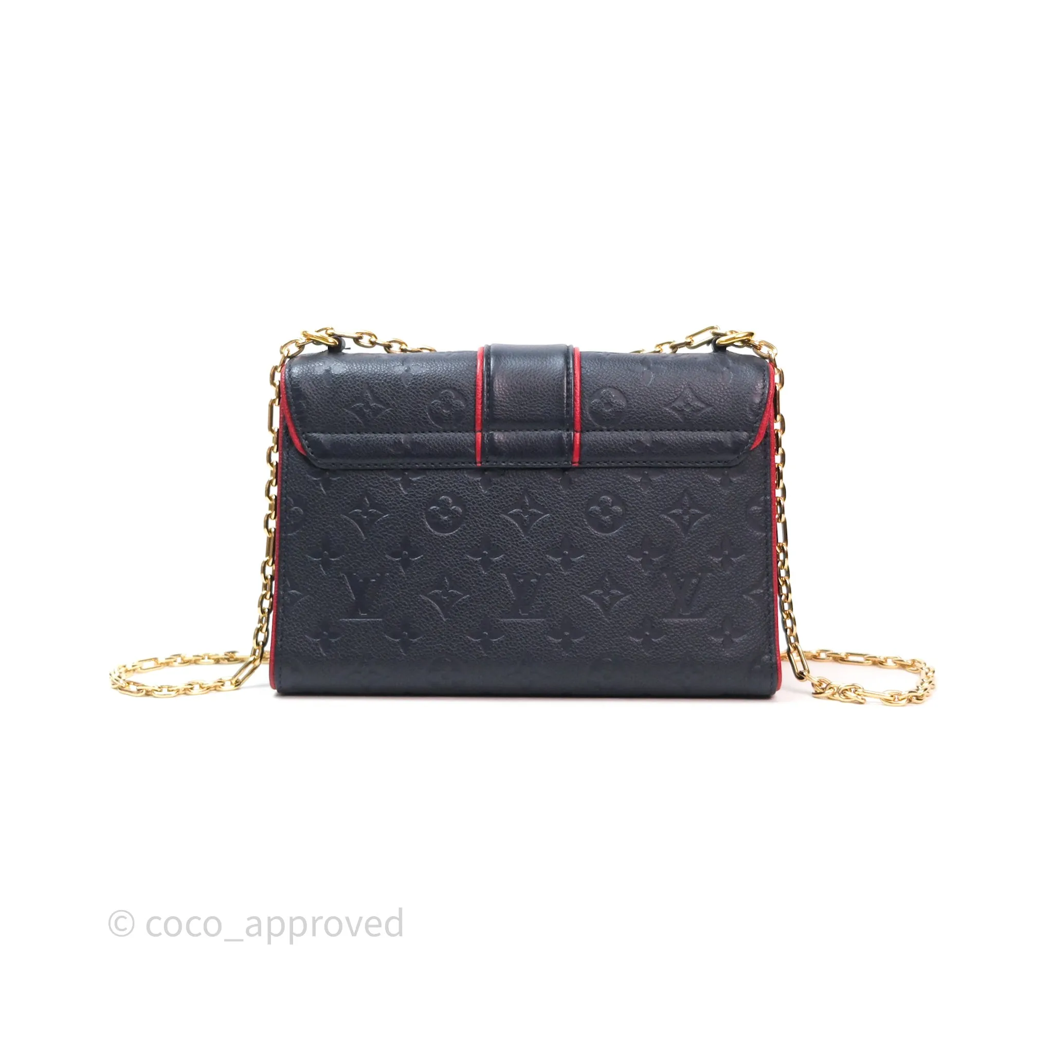 Louis Vuitton Empreinte Saint Sulpice PM Marine Rouge Gold Hardware