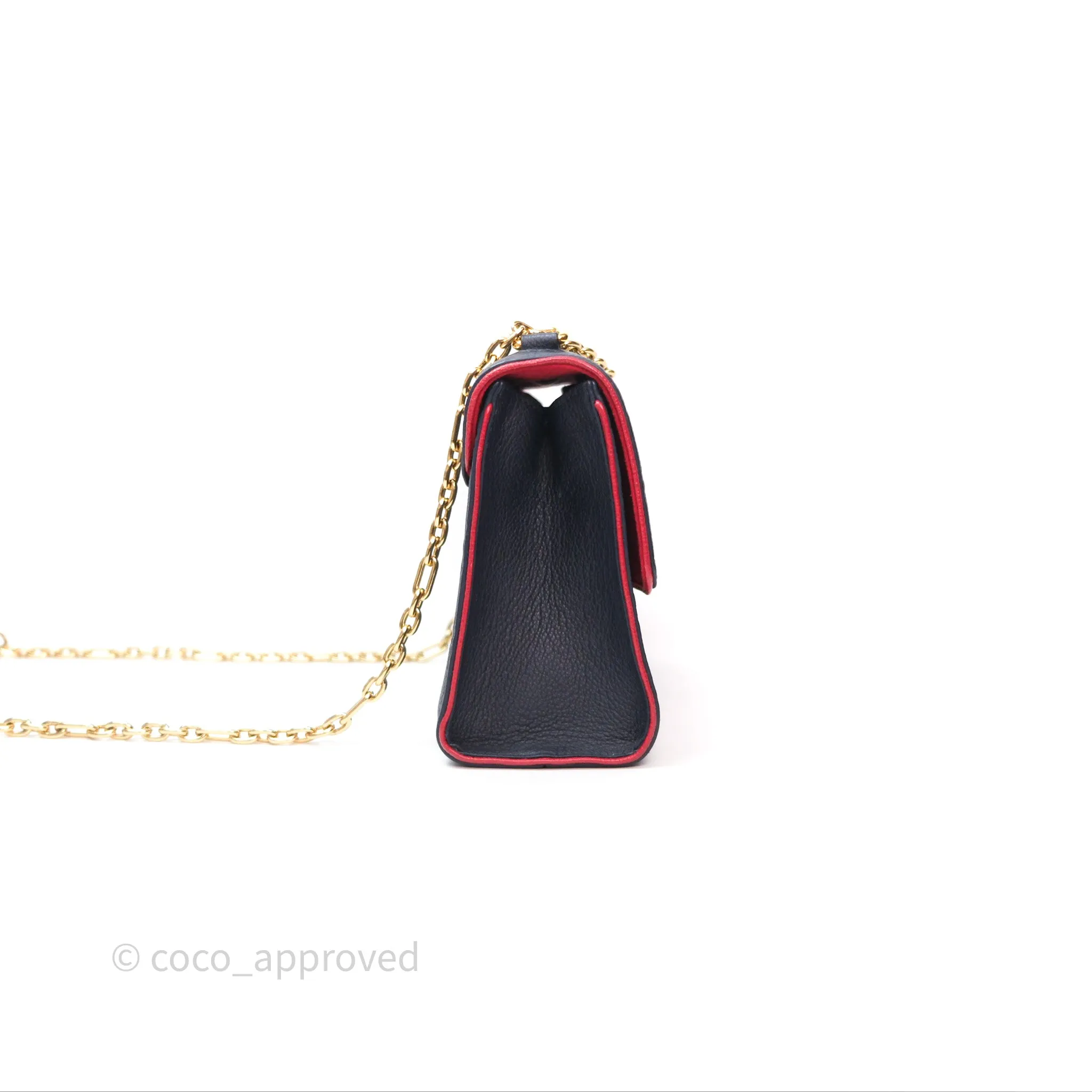 Louis Vuitton Empreinte Saint Sulpice PM Marine Rouge Gold Hardware